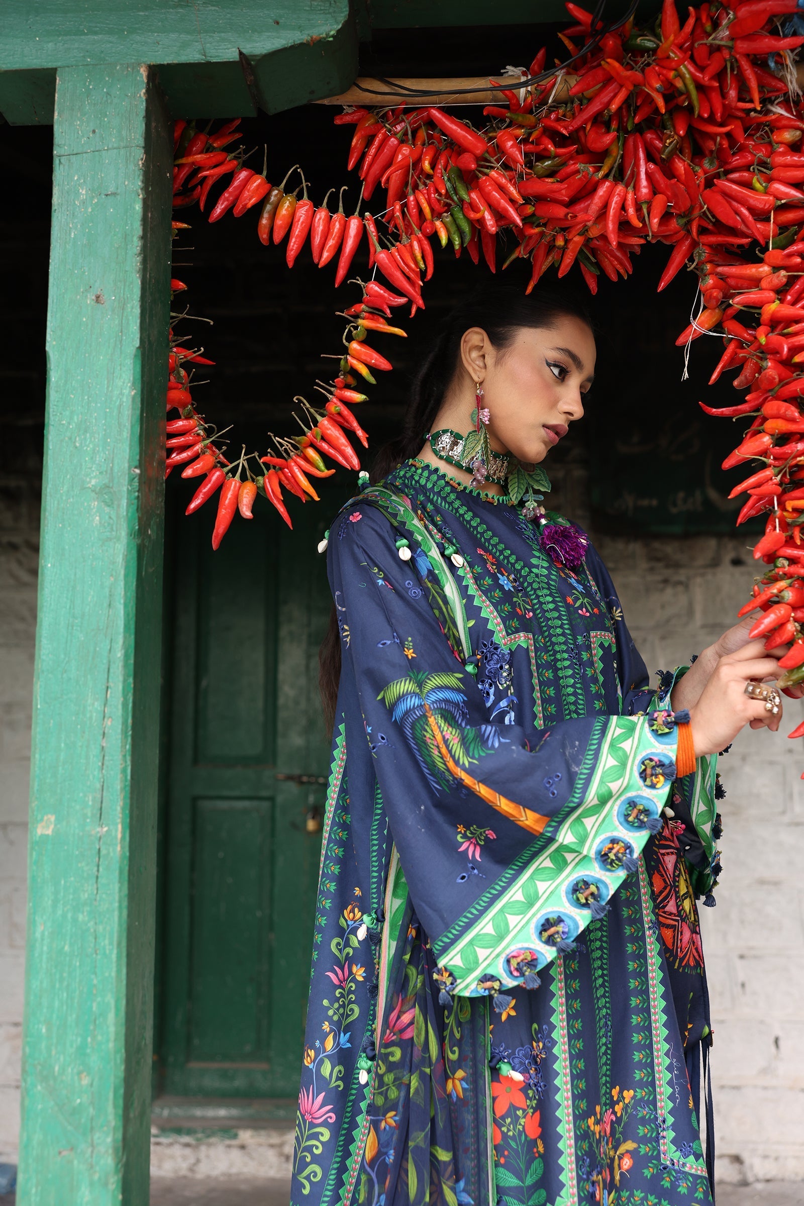 Zaha | Lawn 25 | AMANI (ZL25-06 B) by Zaha - Designer Dress - Type: Ladies Clothes - Available at Libayah - 100% Original