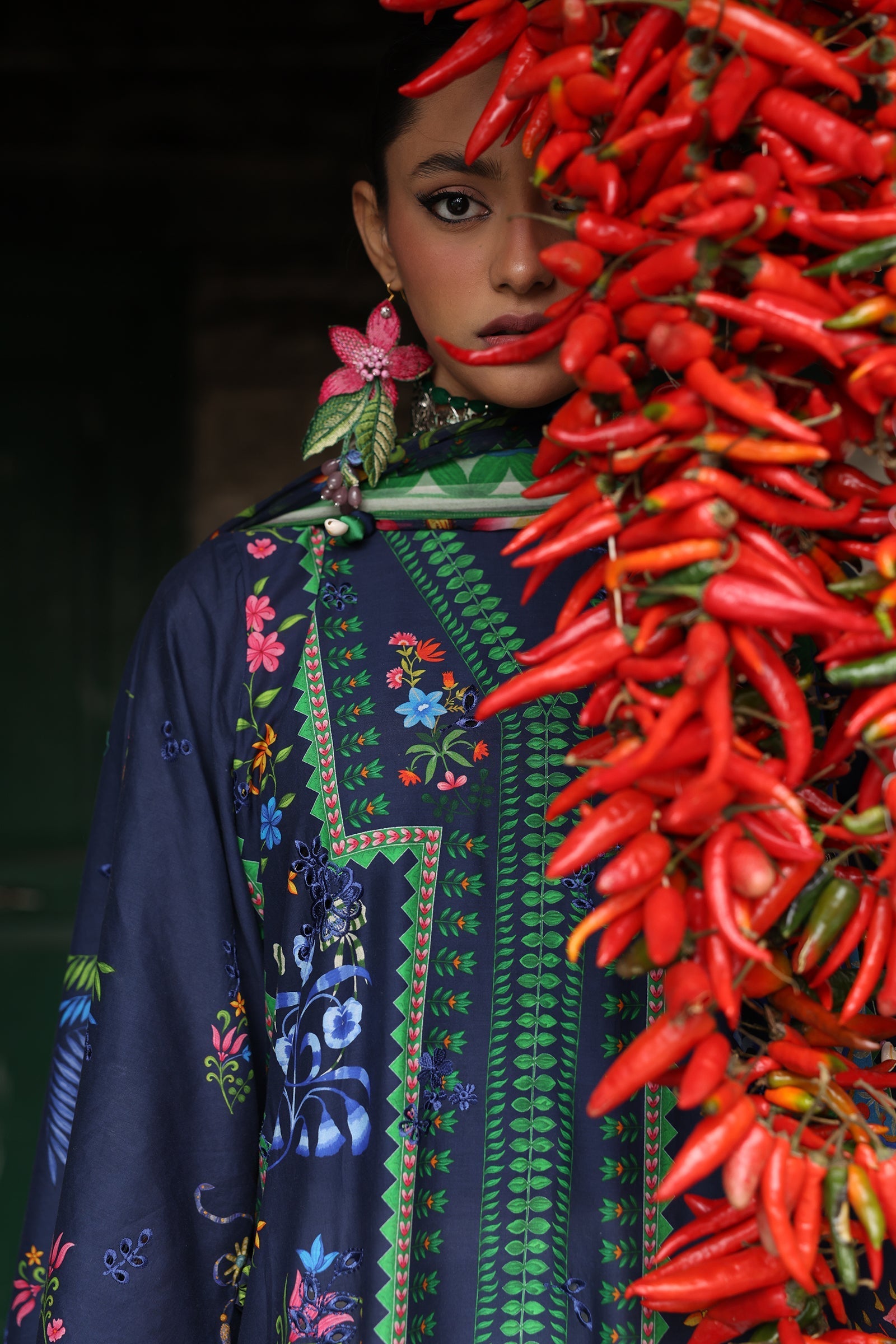 Zaha | Lawn 25 | AMANI (ZL25-06 B) by Zaha - Designer Dress - Type: Ladies Clothes - Available at Libayah - 100% Original