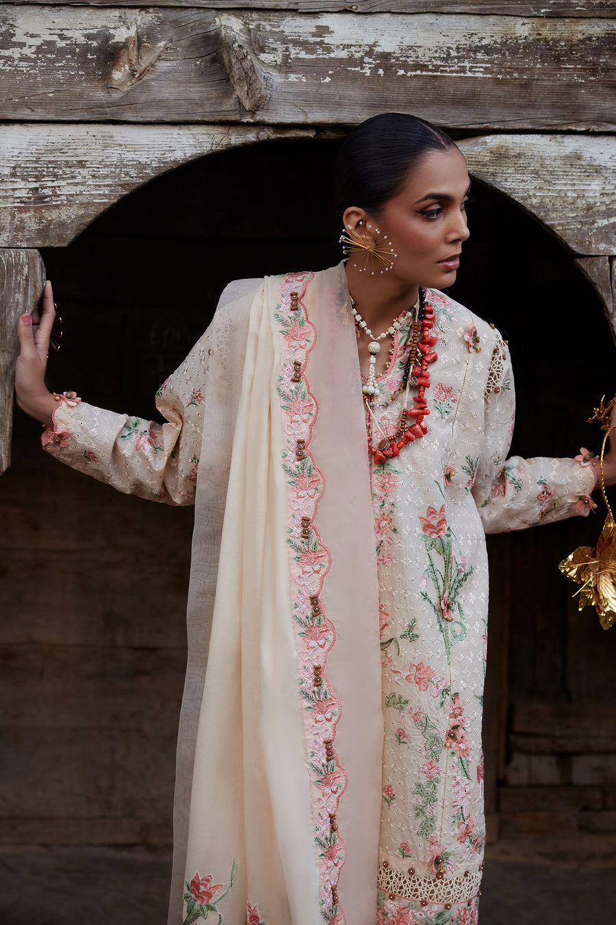 Afrozeh | Basic Pret 26 RTW | NACRE by Afrozeh - Designer Dress  - Type : Ladies Clothes - Available at Libayah - 100% Original 