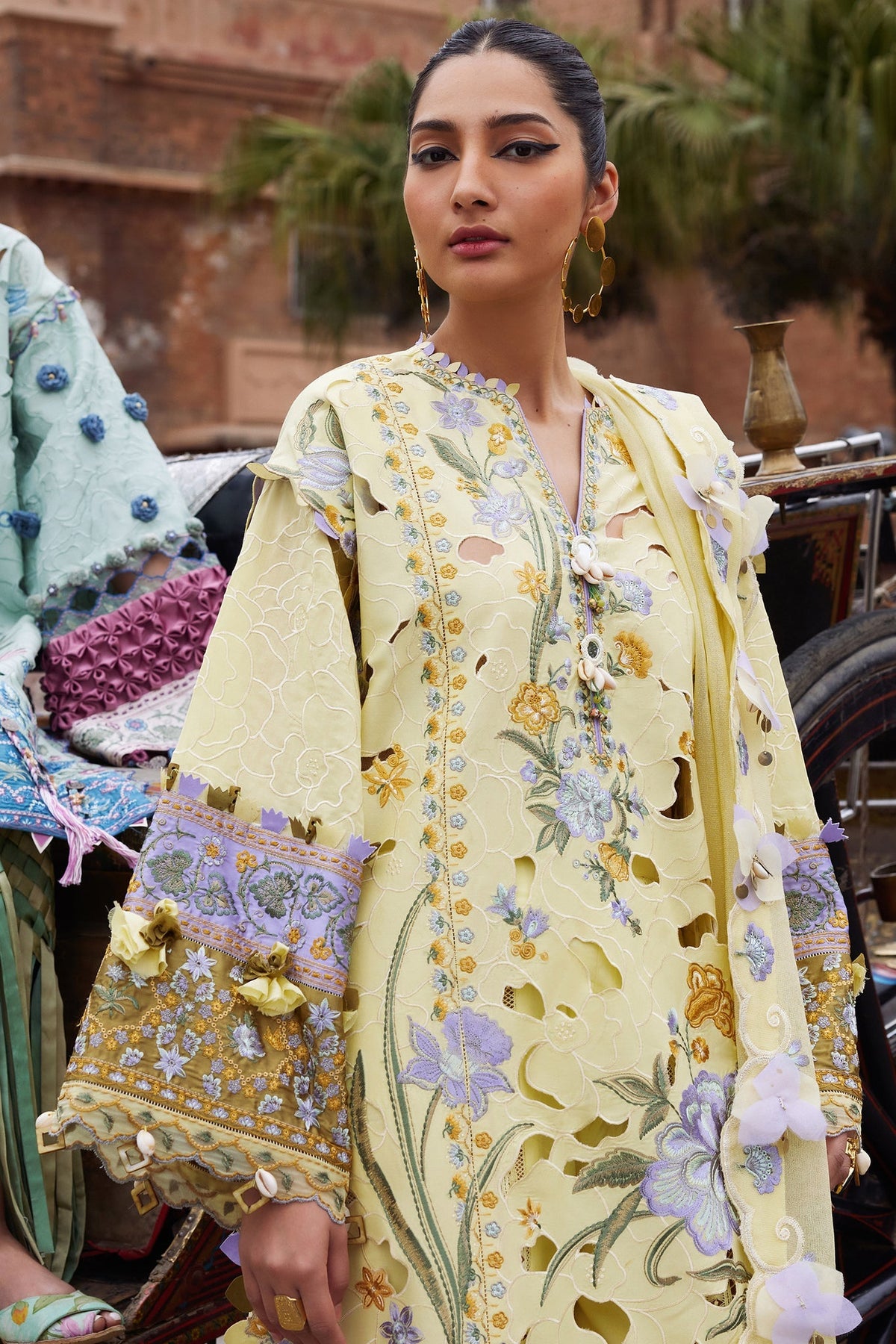 Elan | Luxury Lawn 25 | AMARA (EL25-09 A) by Elan - Designer Dress - Type: Ladies Clothes - Available at Libayah - 100% Original