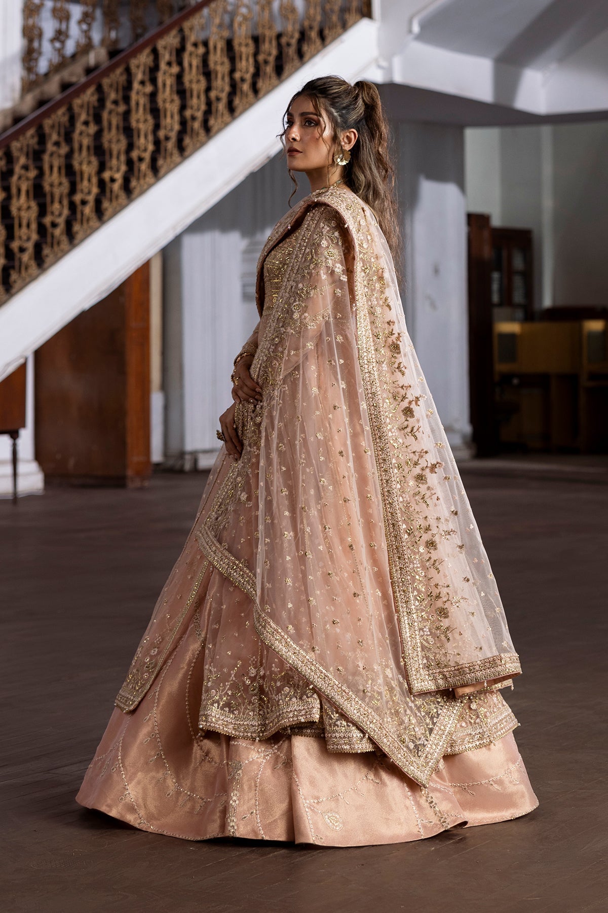 Erum Khan | Jahan Wedding 25 | Pink Dust by Erum Khan - Designer Dress  - Type : Ladies Clothes - Available at Libayah - 100% Original 
