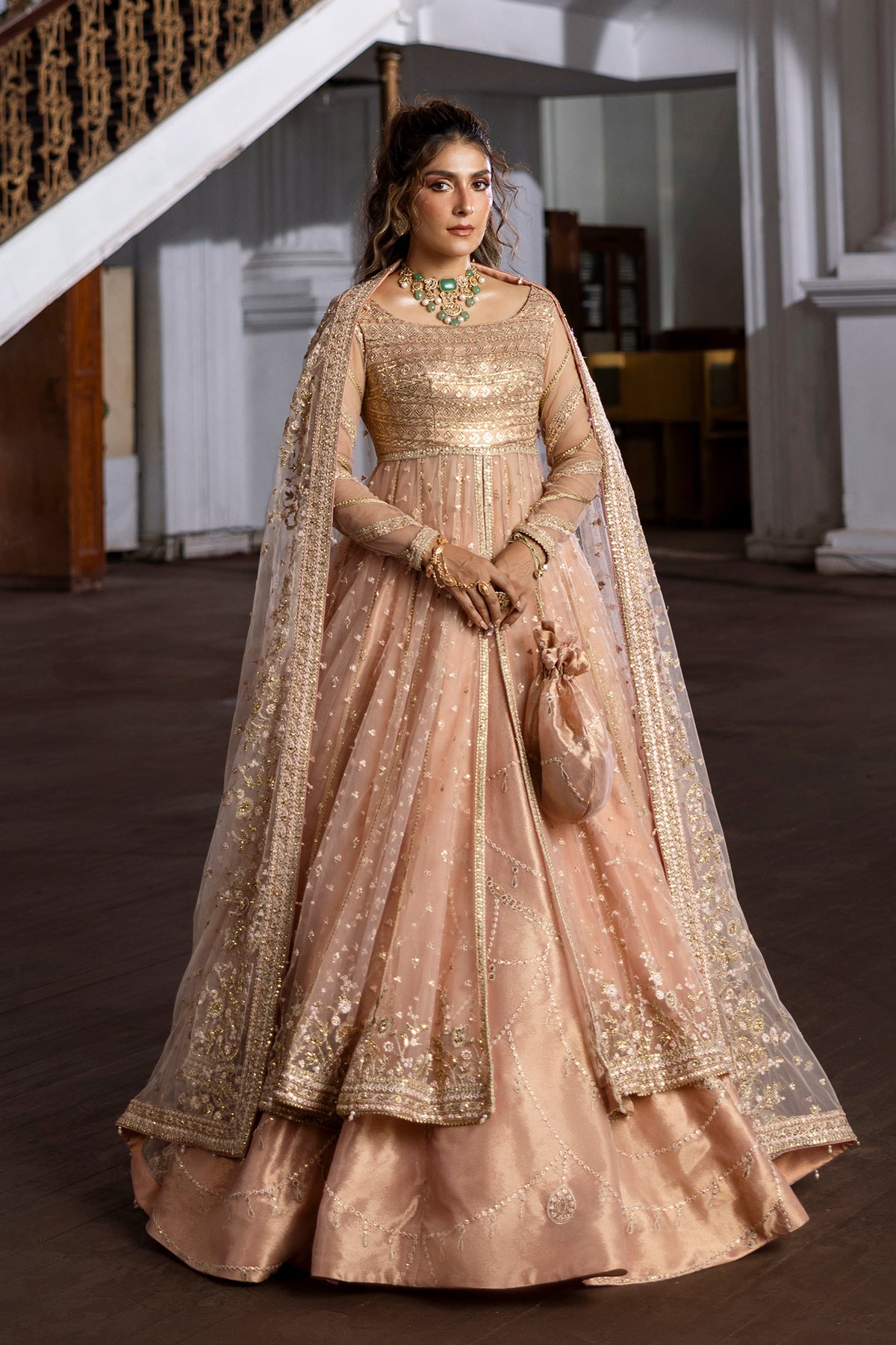 Erum Khan | Jahan Wedding 25 | Pink Dust by Erum Khan - Designer Dress  - Type : Ladies Clothes - Available at Libayah - 100% Original 