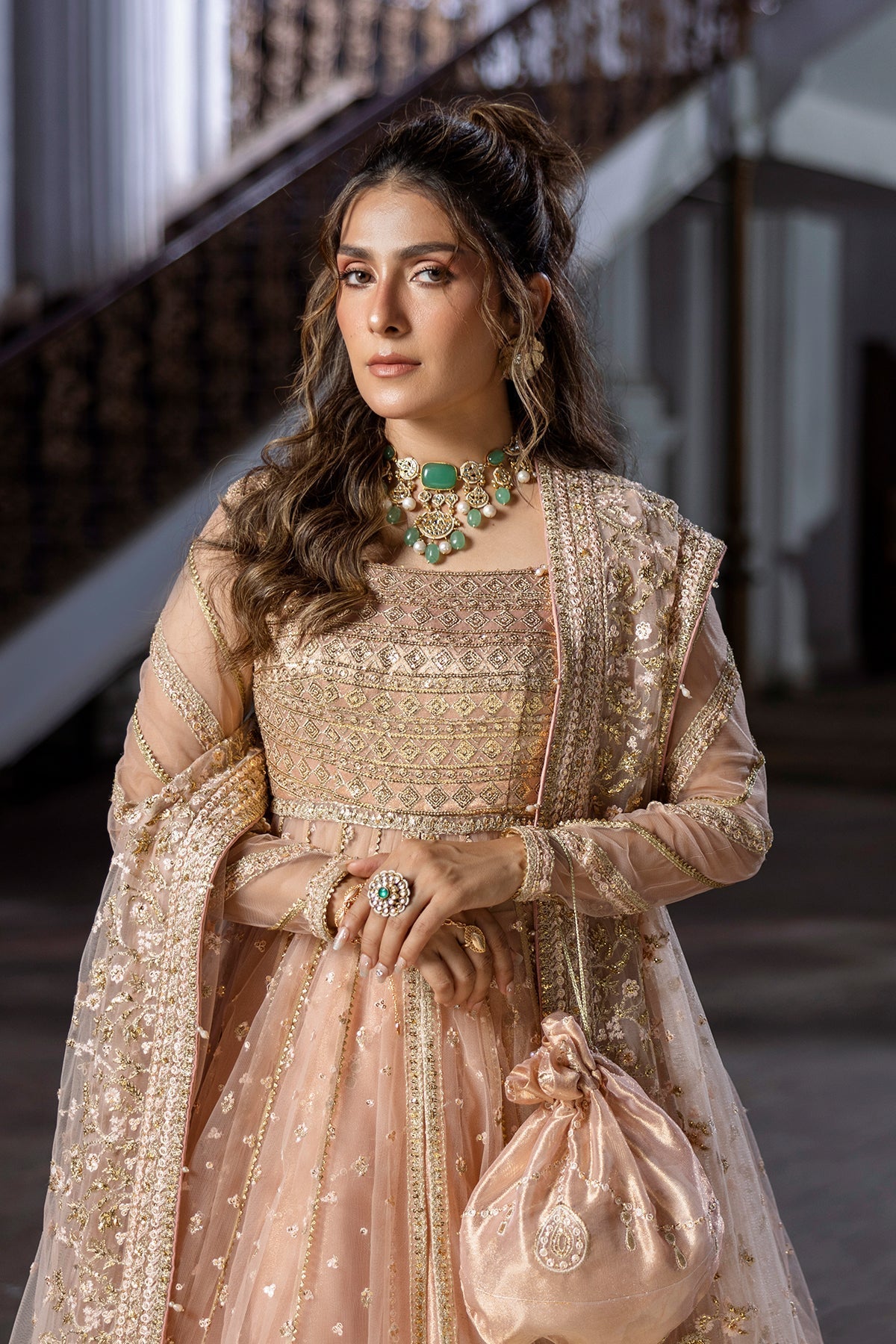 Erum Khan | Jahan Wedding 25 | Pink Dust by Erum Khan - Designer Dress  - Type : Ladies Clothes - Available at Libayah - 100% Original 