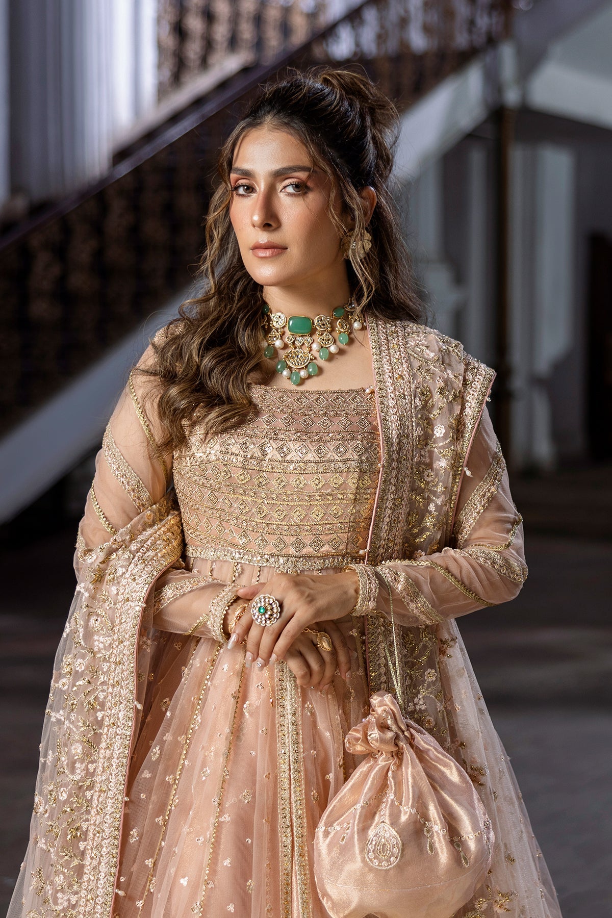 Erum Khan | Jahan Wedding 25 | Pink Dust by Erum Khan - Designer Dress  - Type : Ladies Clothes - Available at Libayah - 100% Original 