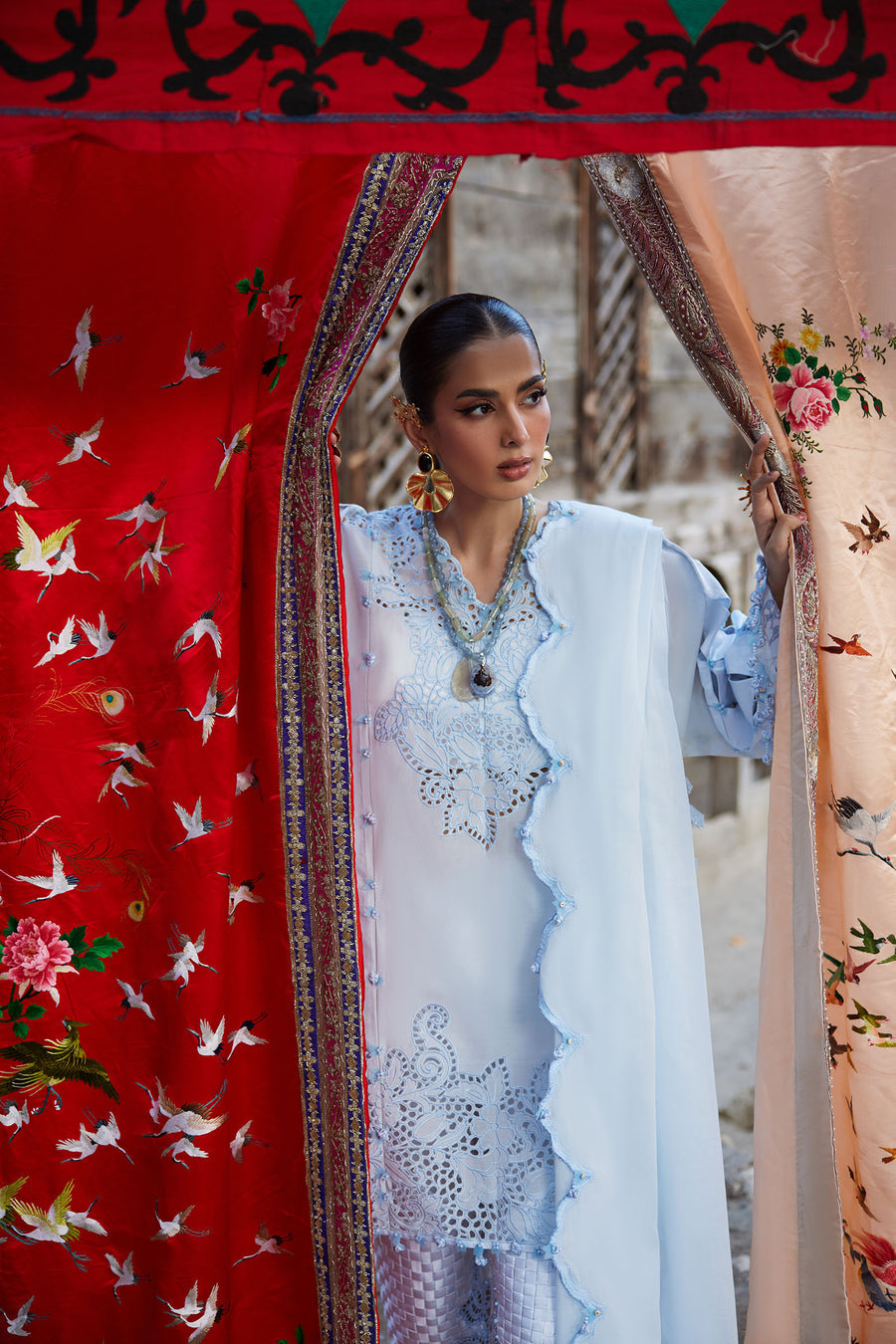 Afrozeh | Basic Pret 26 RTW | NACRE by Afrozeh - Designer Dress  - Type : Ladies Clothes - Available at Libayah - 100% Original 