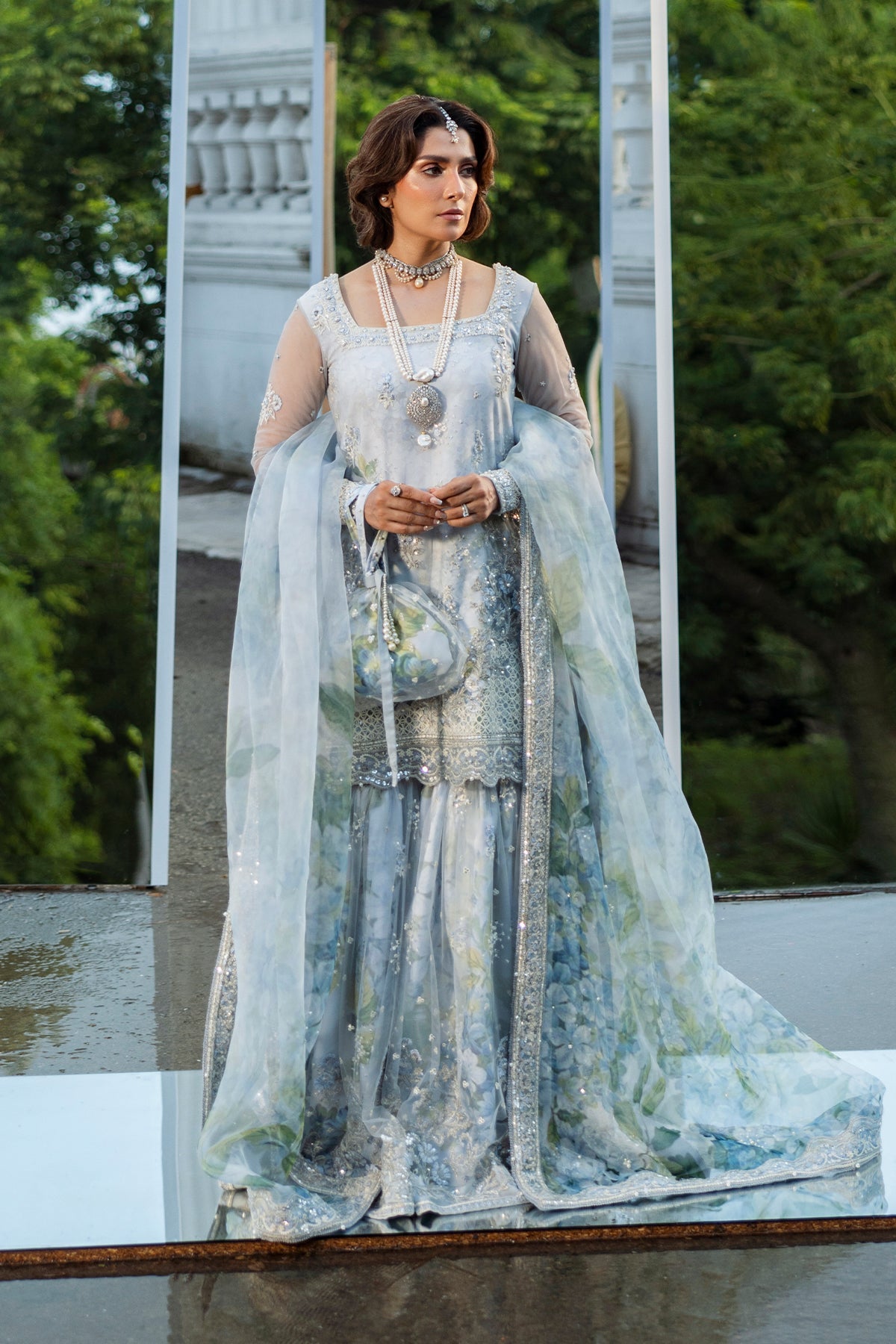 Erum Khan | Jahan Wedding 25 | Floral Drop by Erum Khan - Designer Dress  - Type : Ladies Clothes - Available at Libayah - 100% Original 