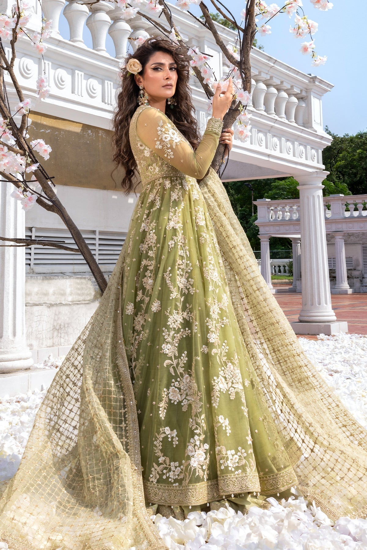 Erum Khan | Jahan Wedding 25 | Mint Glow by Erum Khan - Designer Dress  - Type : Ladies Clothes - Available at Libayah - 100% Original 
