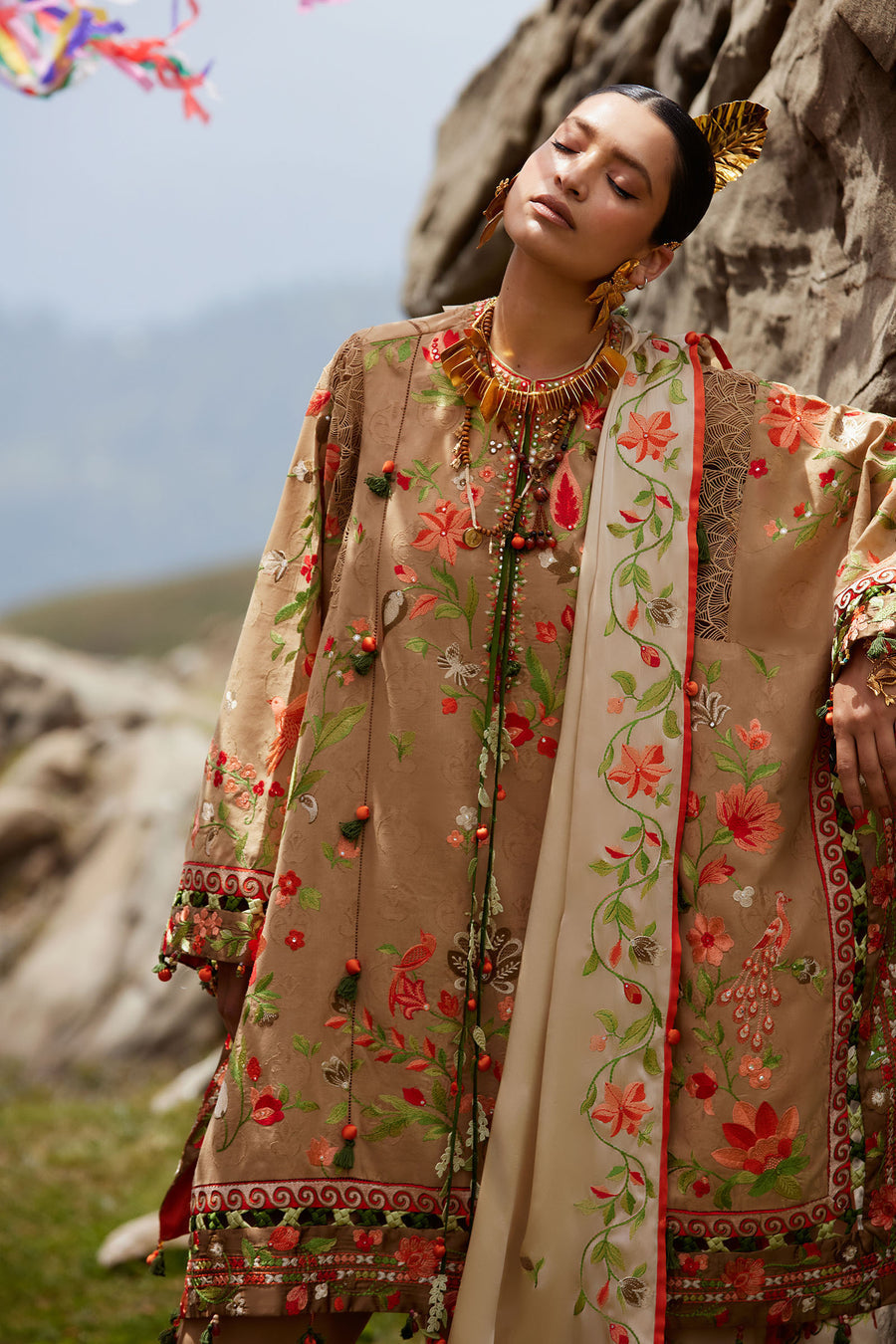 Afrozeh | Basic Pret 26 RTW | NACRE by Afrozeh - Designer Dress  - Type : Ladies Clothes - Available at Libayah - 100% Original 