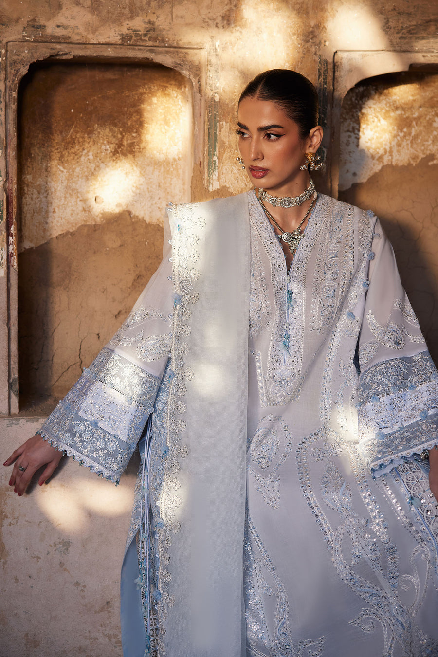 Afrozeh | Basic Pret 26 RTW | NACRE by Afrozeh - Designer Dress  - Type : Ladies Clothes - Available at Libayah - 100% Original 