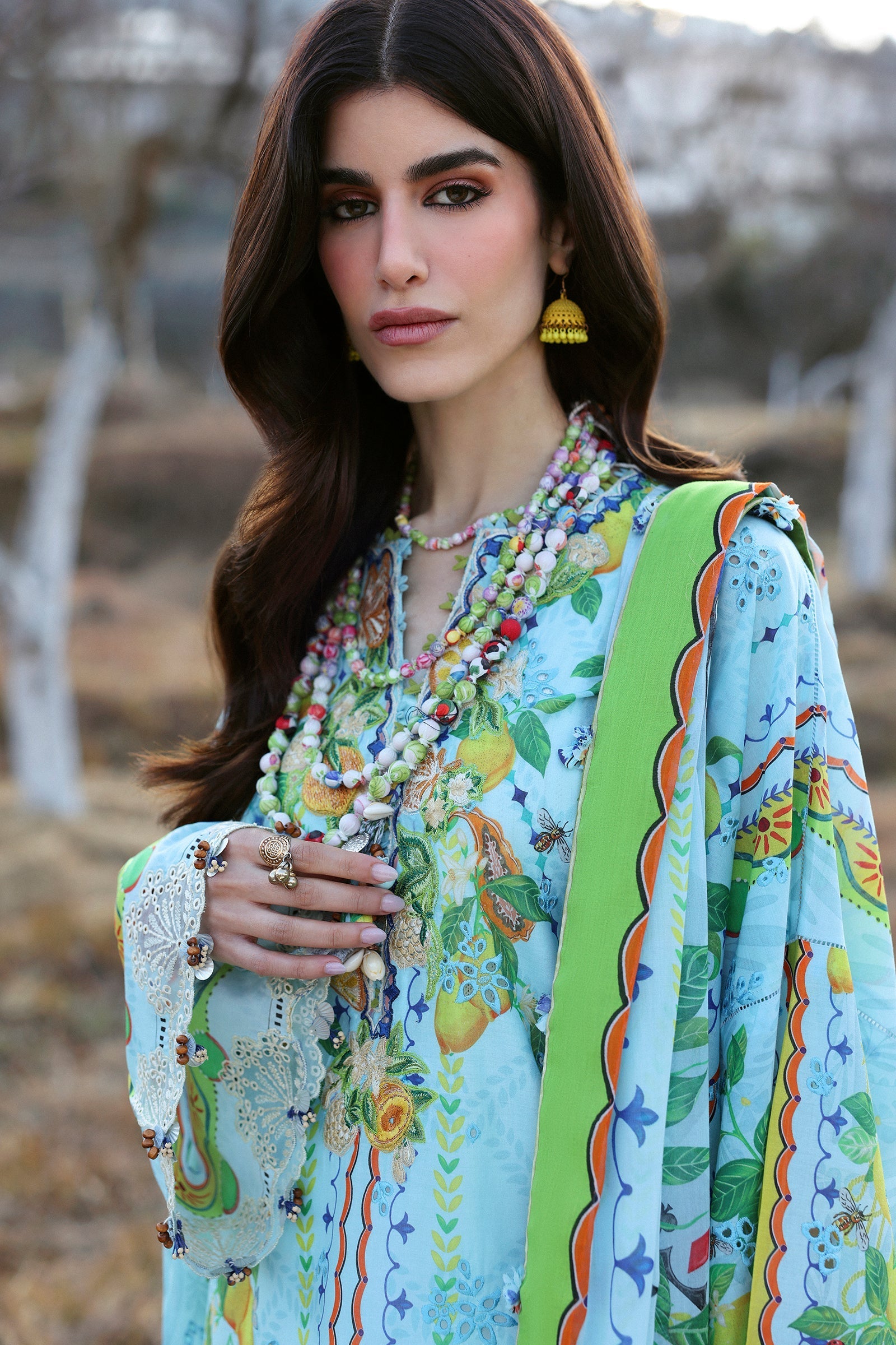 Zaha | Lawn 25 | DAHLIA (ZL25-04 B) by Zaha - Designer Dress - Type: Ladies Clothes - Available at Libayah - 100% Original