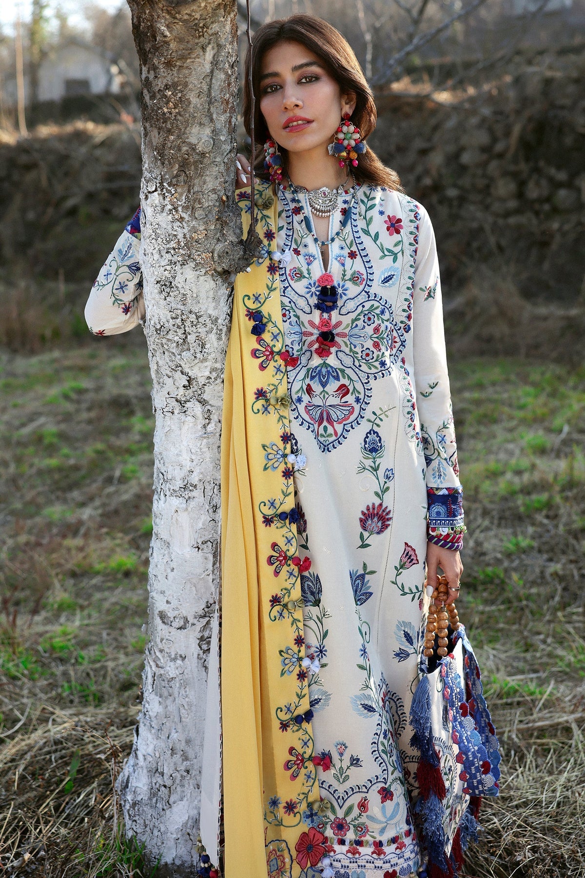 Zaha | Lawn 25 | KASHUR (ZL25-11 B) by Zaha - Designer Dress - Type: Ladies Clothes - Available at Libayah - 100% Original