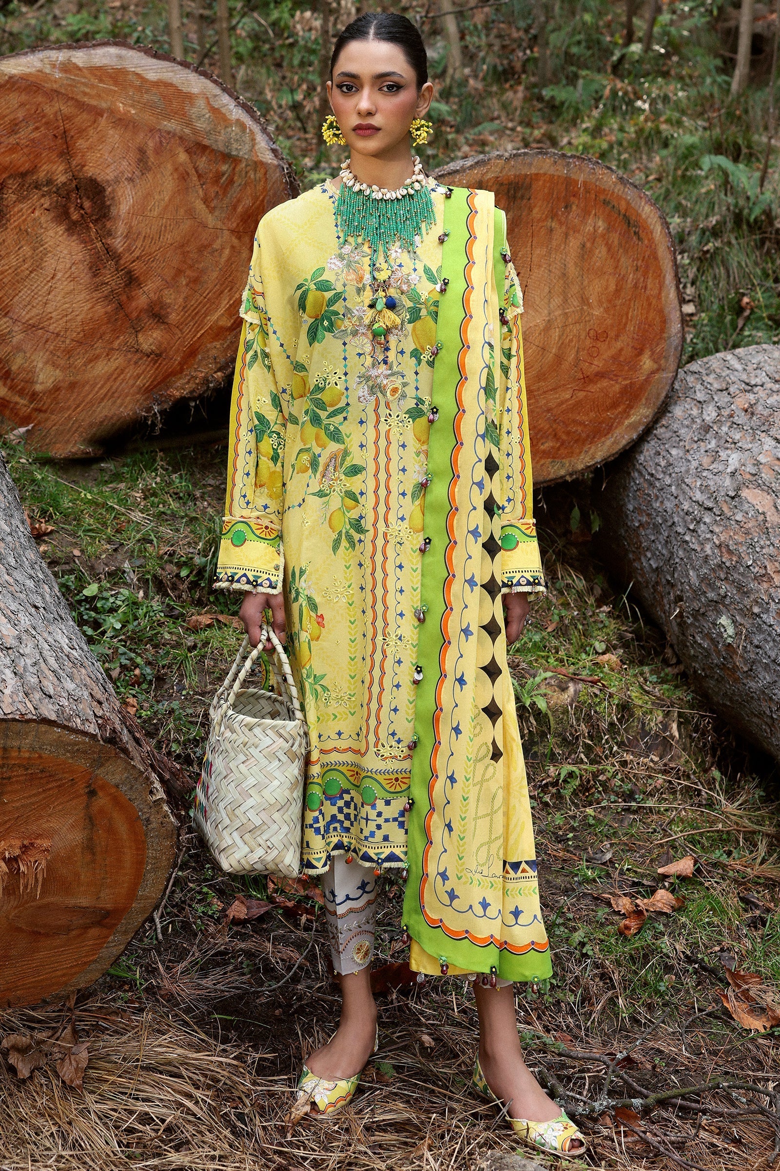 Zaha | Lawn 25 | DAHLIA (ZL25-04 A) by Zaha - Designer Dress - Type: Ladies Clothes - Available at Libayah - 100% Original