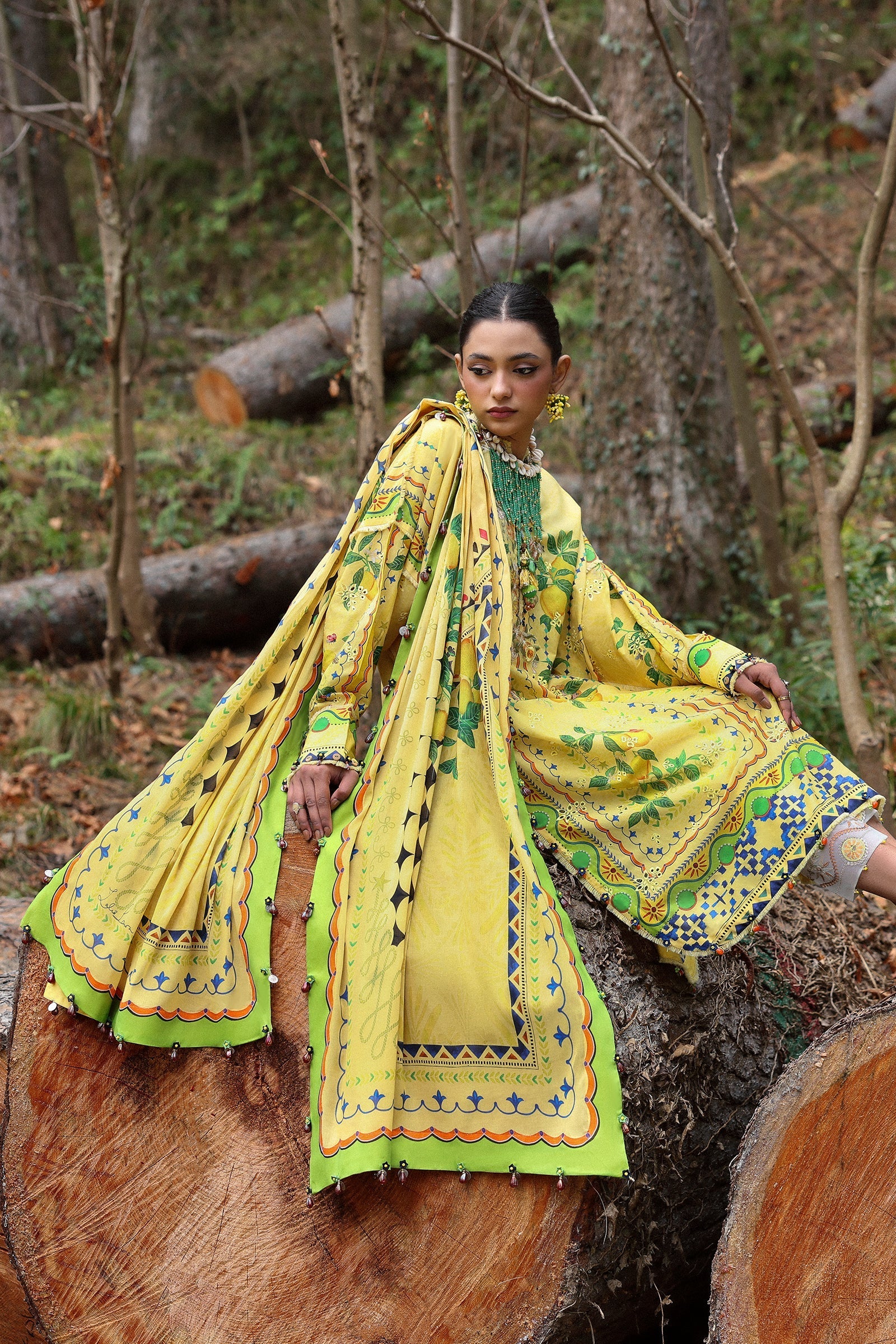 Zaha | Lawn 25 | DAHLIA (ZL25-04 A) by Zaha - Designer Dress - Type: Ladies Clothes - Available at Libayah - 100% Original