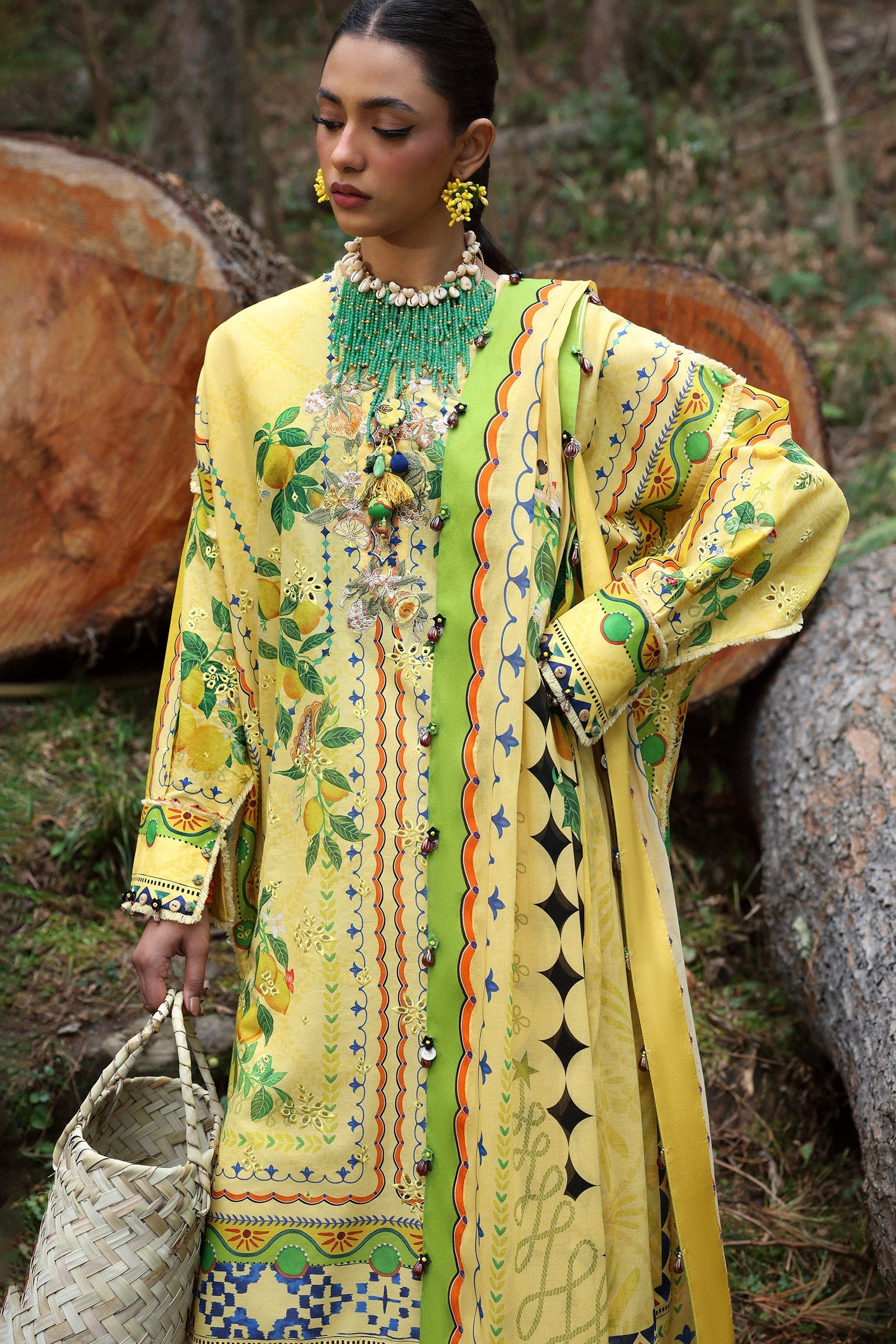 Zaha | Lawn 25 | DAHLIA (ZL25-04 A) by Zaha - Designer Dress - Type: Ladies Clothes - Available at Libayah - 100% Original