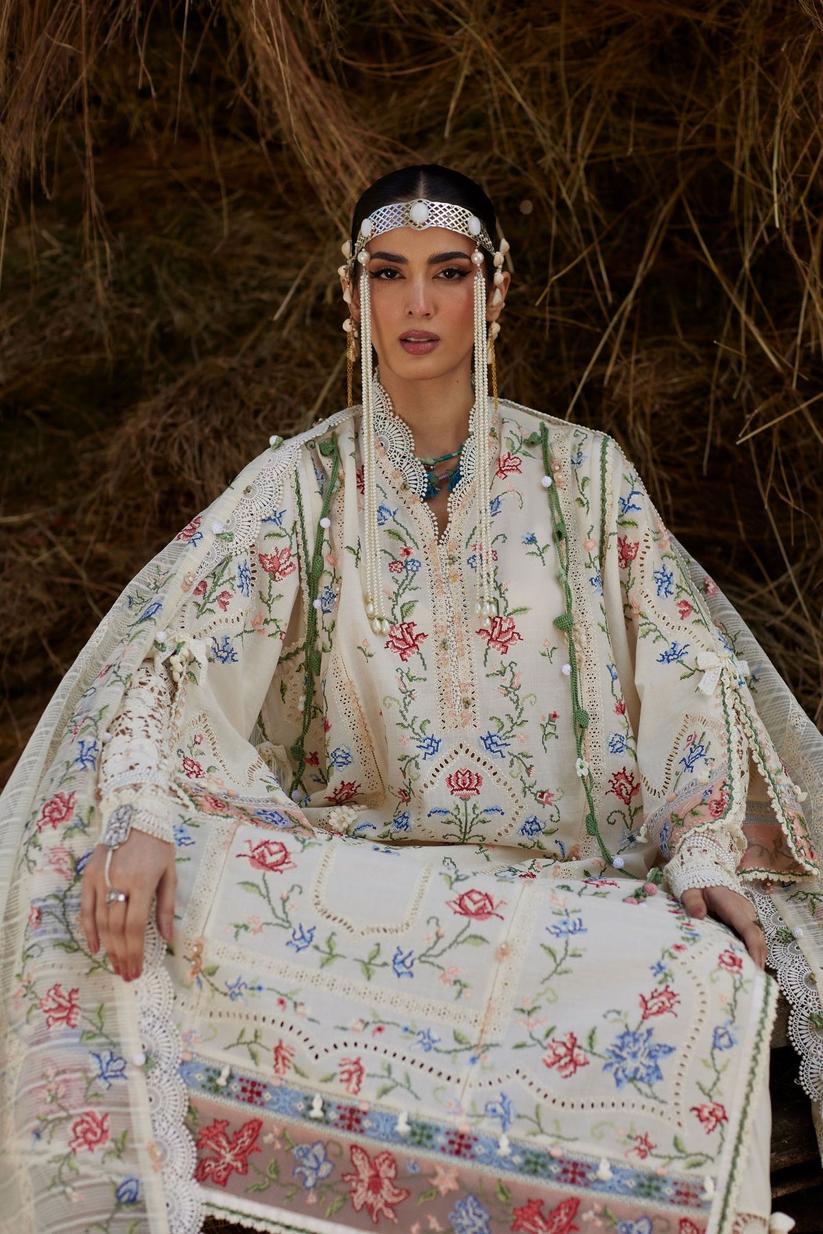 Afrozeh | Basic Pret 26 RTW | NACRE by Afrozeh - Designer Dress  - Type : Ladies Clothes - Available at Libayah - 100% Original 