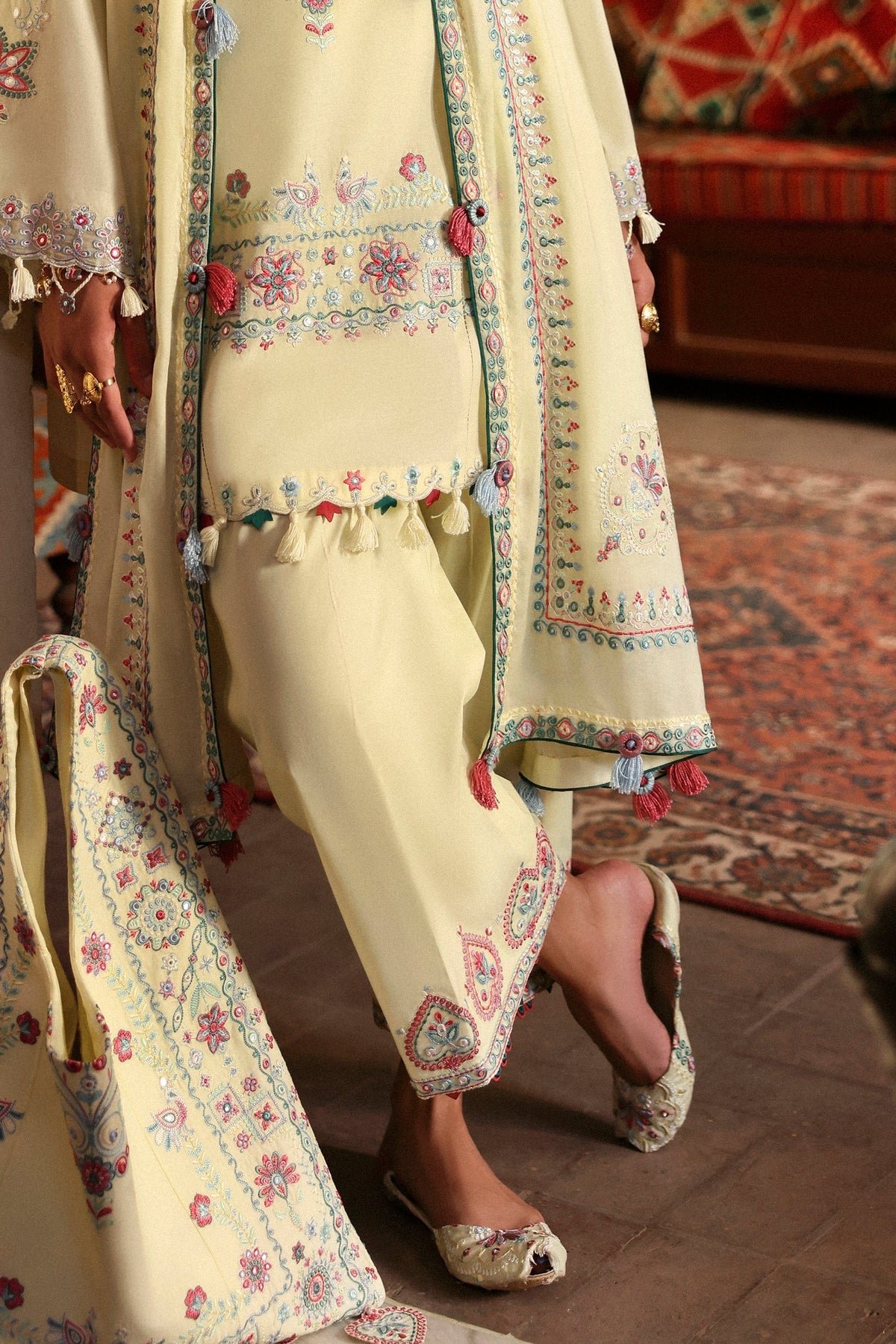 Zaha | Festive Lawn 25 | MEHERBANO (ZF-25-01) by Zaha - Designer Dress - Type: Ladies Clothes - Available at Libayah - 100% Original
