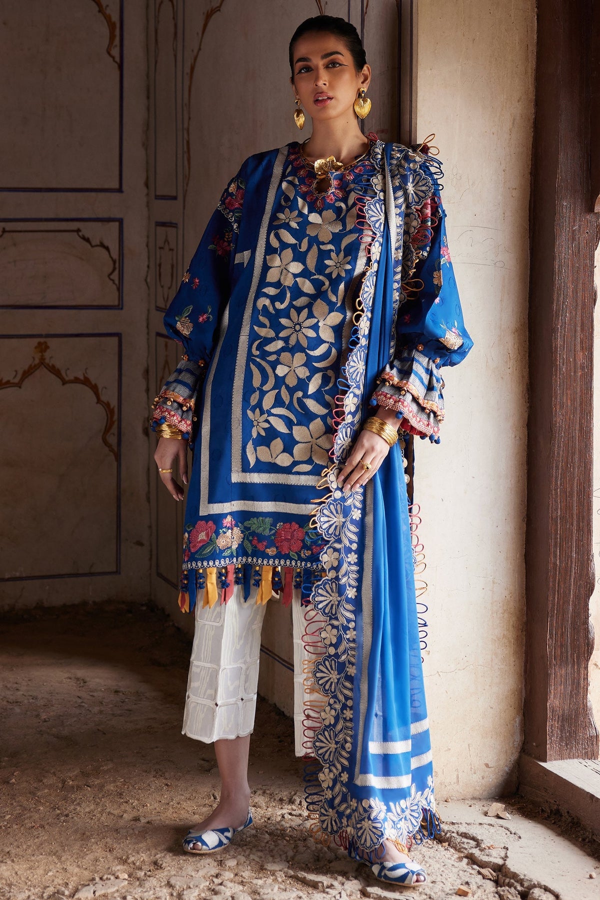 Elan | Luxury Lawn 25 | AURELIA (EL25-08 A) by Elan - Designer Dress - Type: Ladies Clothes - Available at Libayah - 100% Original