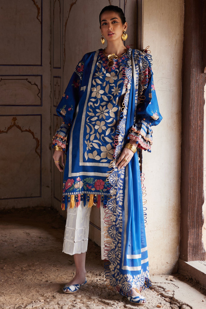 Elan | Luxury Lawn 25 | AURELIA (EL25-08 A) by Elan - Designer Dress - Type: Ladies Clothes - Available at Libayah - 100% Original