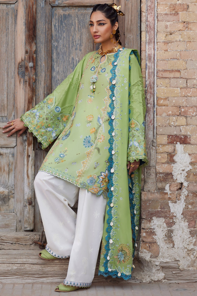 Elan | Luxury Lawn 25 | ISLA BLEU (EL25-11 B) by Elan - Designer Dress - Type: Ladies Clothes - Available at Libayah - 100% Original