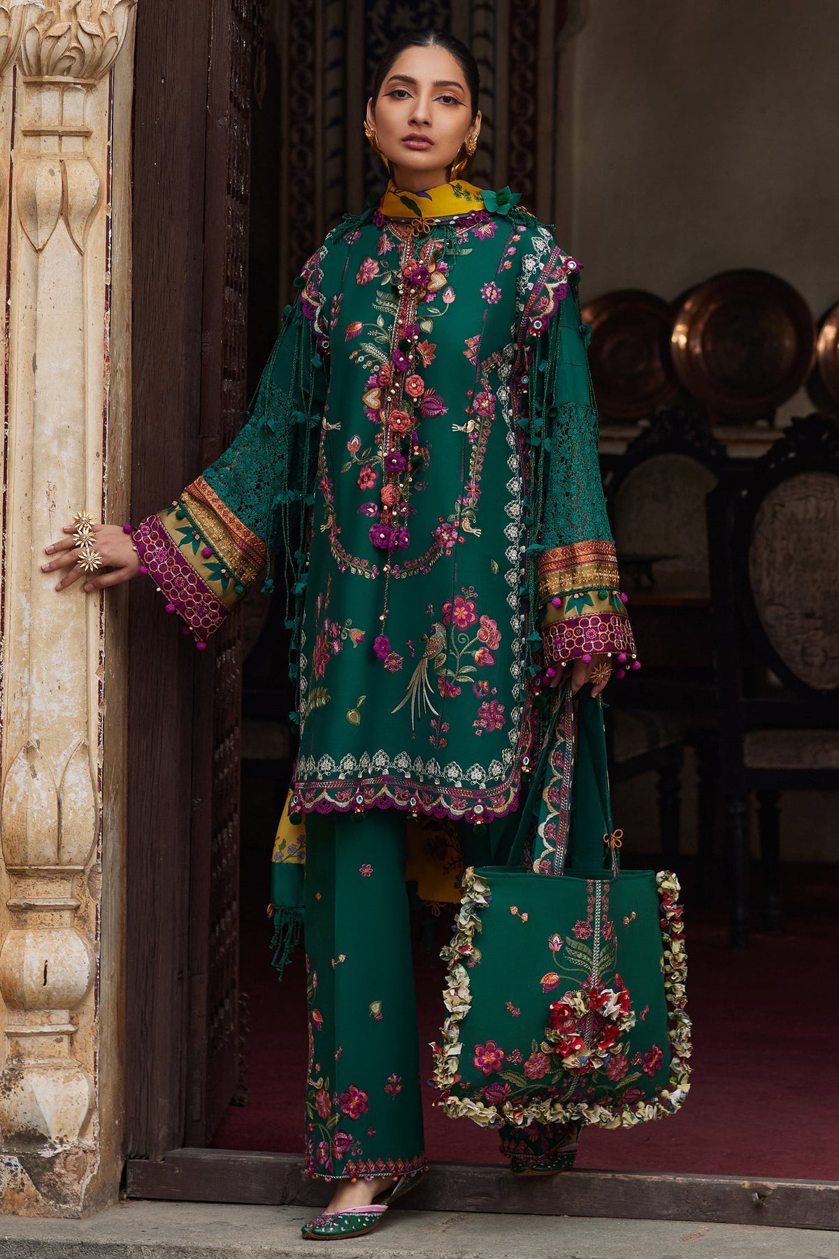 Elan | Luxury Lawn 25 | AURIELLE (EL25-06 A) by Elan - Designer Dress - Type: Ladies Clothes - Available at Libayah - 100% Original