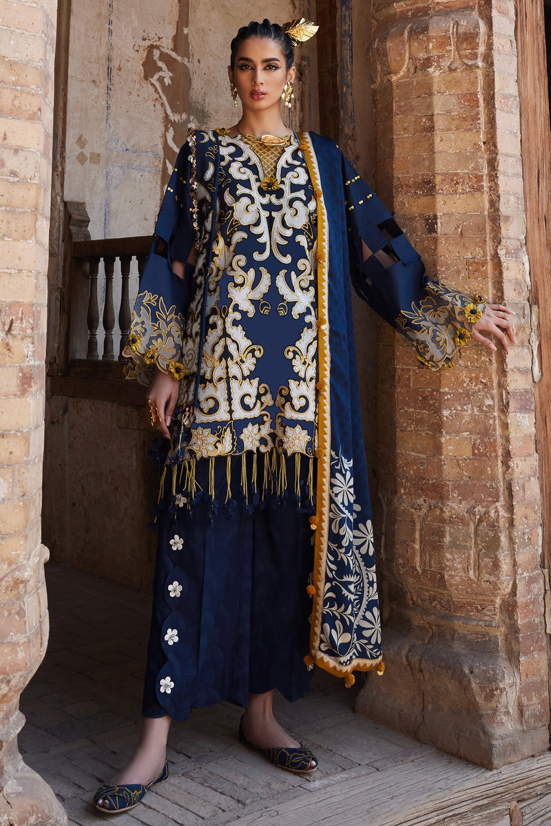 Elan | Luxury Lawn 25 | SOLENE (EL25-03 B) by Elan - Designer Dress - Type: Ladies Clothes - Available at Libayah - 100% Original