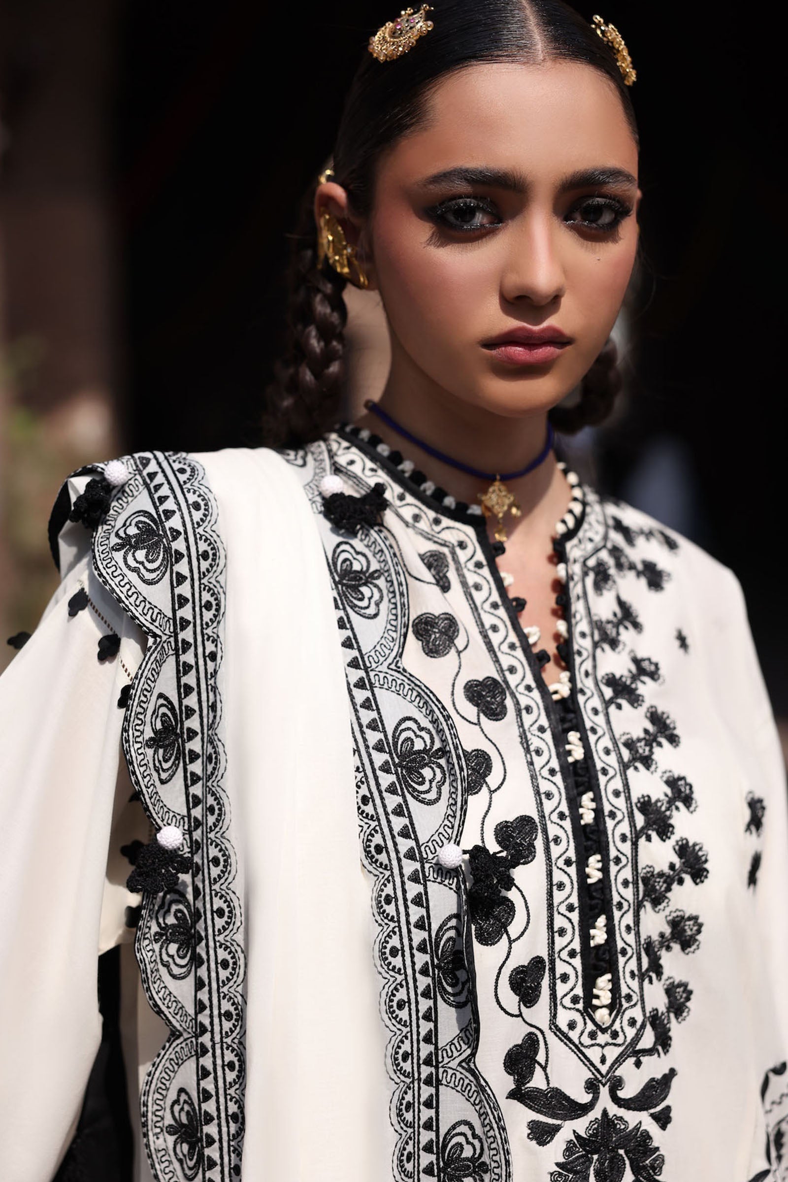Zaha | Festive Lawn 25 | ZARMINA (ZF-25-08) by Zaha - Designer Dress - Type: Ladies Clothes - Available at Libayah - 100% Original