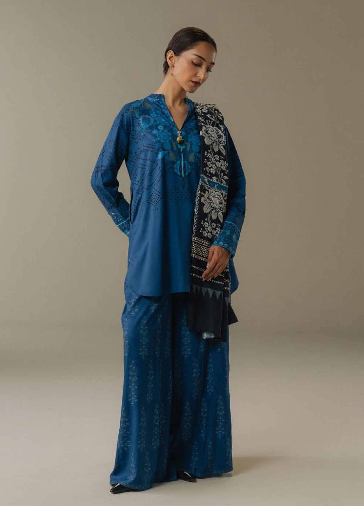 Zara Shahjahan | Coco Prints 25 |Terracotta Sky-9B by Zara Shahjahan - Designer Dress  - Type : Ladies Clothes - Available at Libayah - 100% Original 