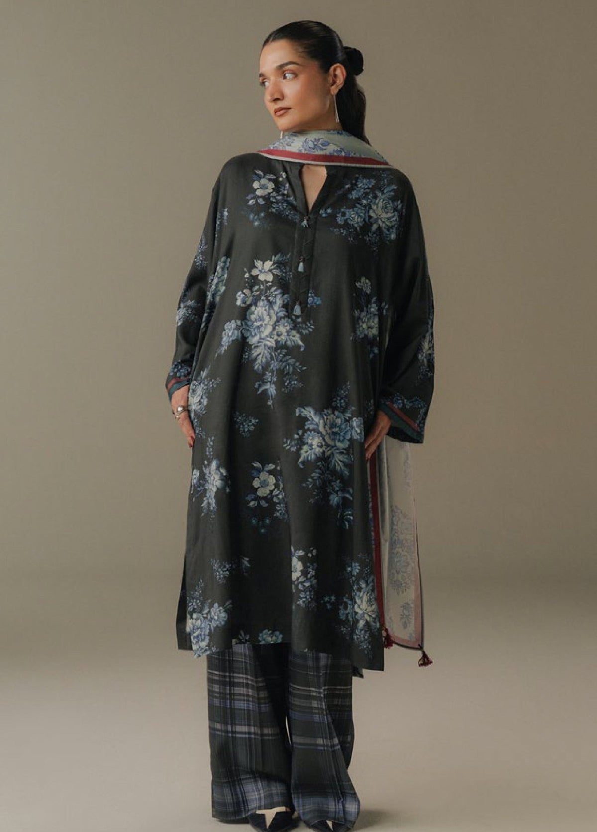 Zara Shahjahan | Coco Prints 25 | Hushed Ember-6B by Zara Shahjahan - Designer Dress  - Type : Ladies Clothes - Available at Libayah - 100% Original 