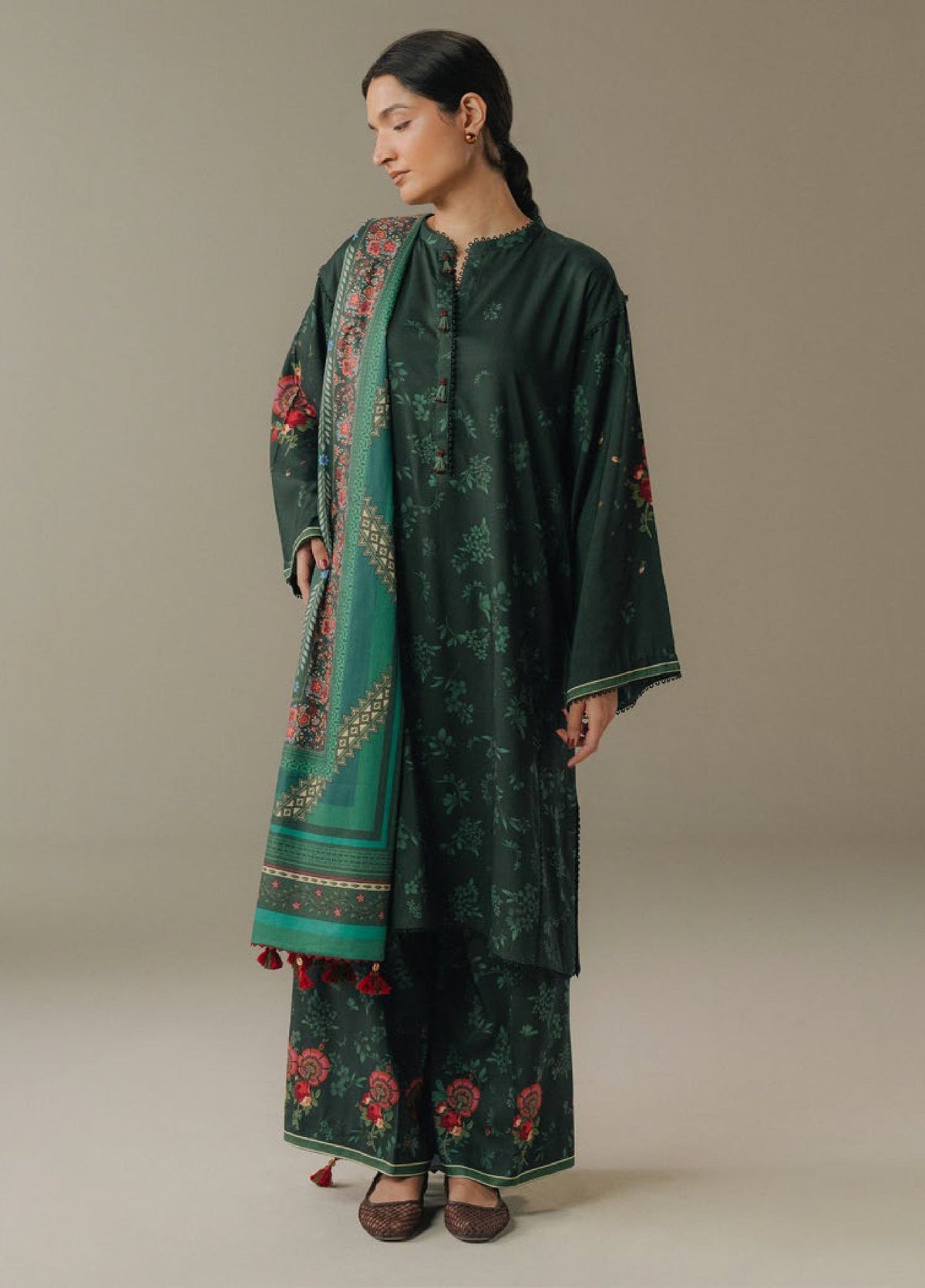 Zara Shahjahan | Coco Prints 25 | Wild Fern-2A by Zara Shahjahan - Designer Dress  - Type : Ladies Clothes - Available at Libayah - 100% Original 