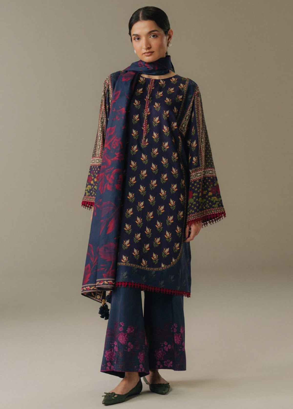 Zara Shahjahan | Coco Prints 25 | Soft Current-7B by Zara Shahjahan - Designer Dress  - Type : Ladies Clothes - Available at Libayah - 100% Original 