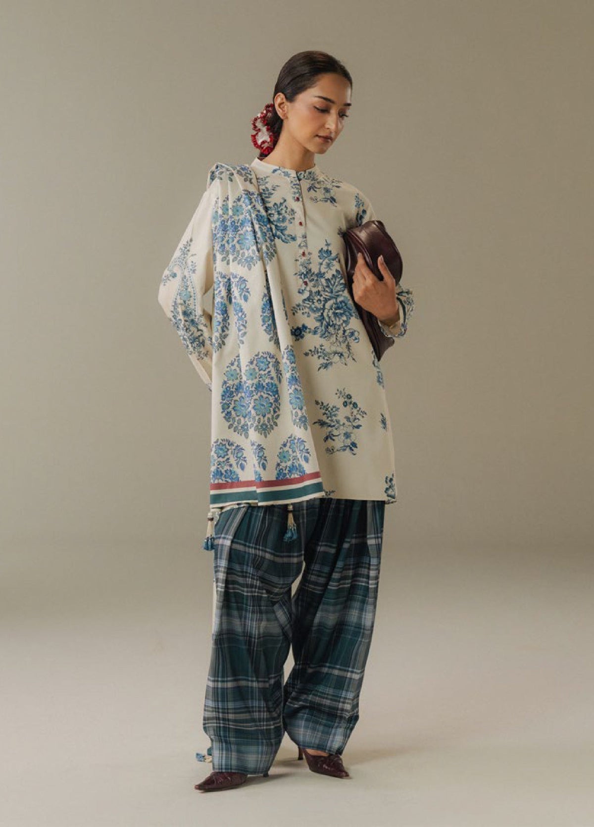 Zara Shahjahan | Coco Prints 25 |Hushed Ember-6A by Zara Shahjahan - Designer Dress  - Type : Ladies Clothes - Available at Libayah - 100% Original 