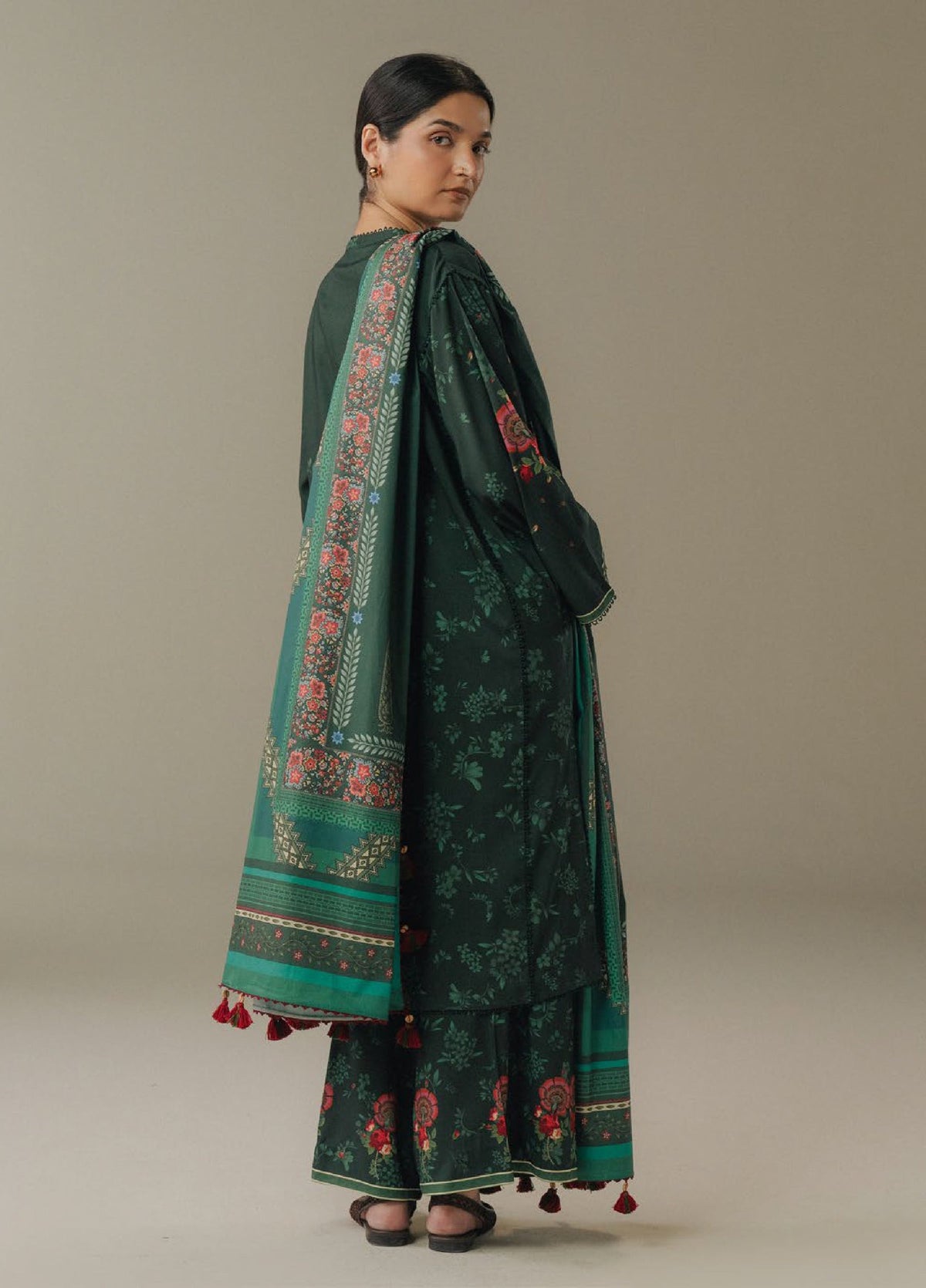 Zara Shahjahan | Coco Prints 25 | Wild Fern-2A by Zara Shahjahan - Designer Dress  - Type : Ladies Clothes - Available at Libayah - 100% Original 