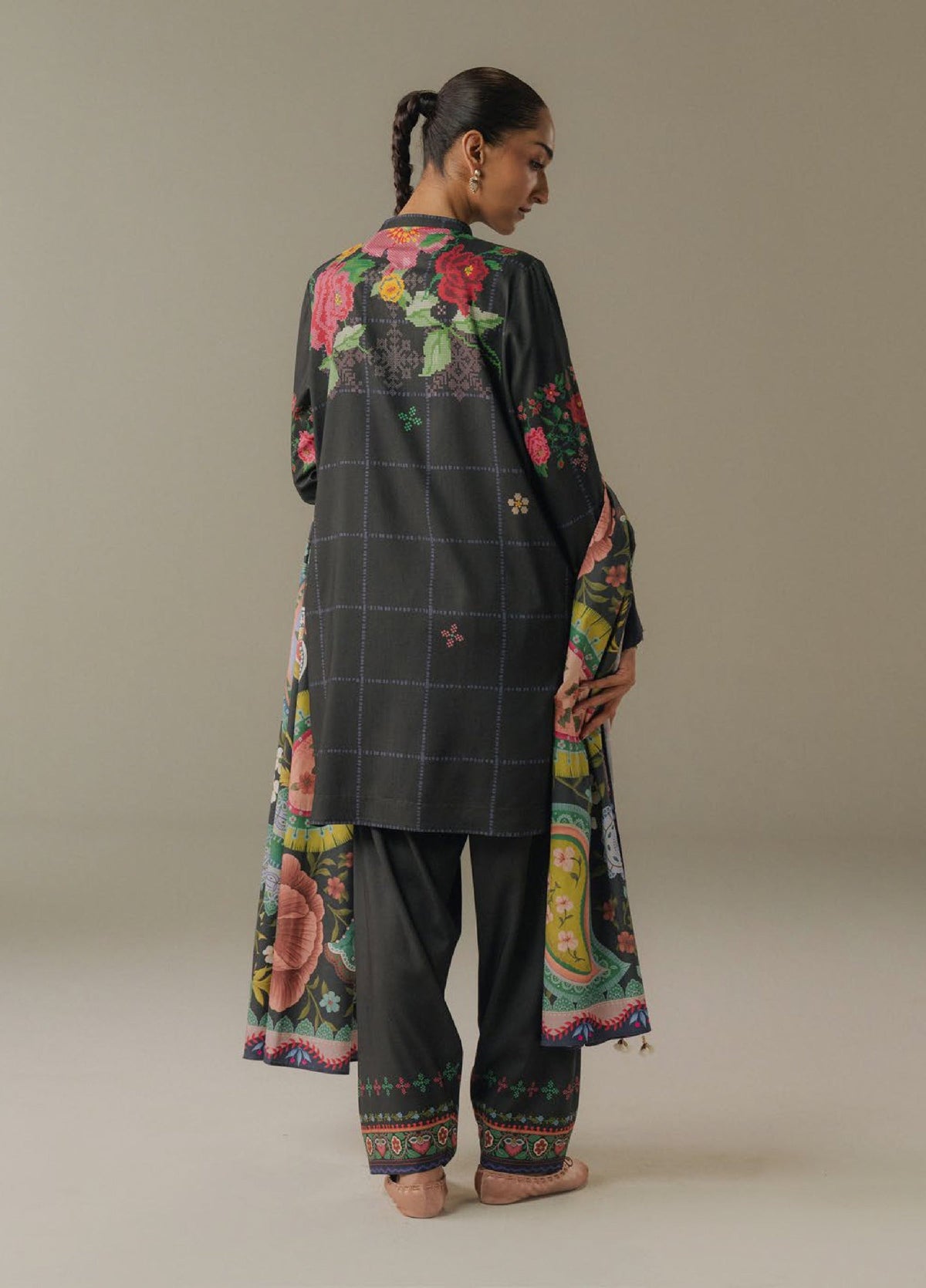 Zara Shahjahan | Coco Prints 25 |  Olive Hour-5A by Zara Shahjahan - Designer Dress  - Type : Ladies Clothes - Available at Libayah - 100% Original 