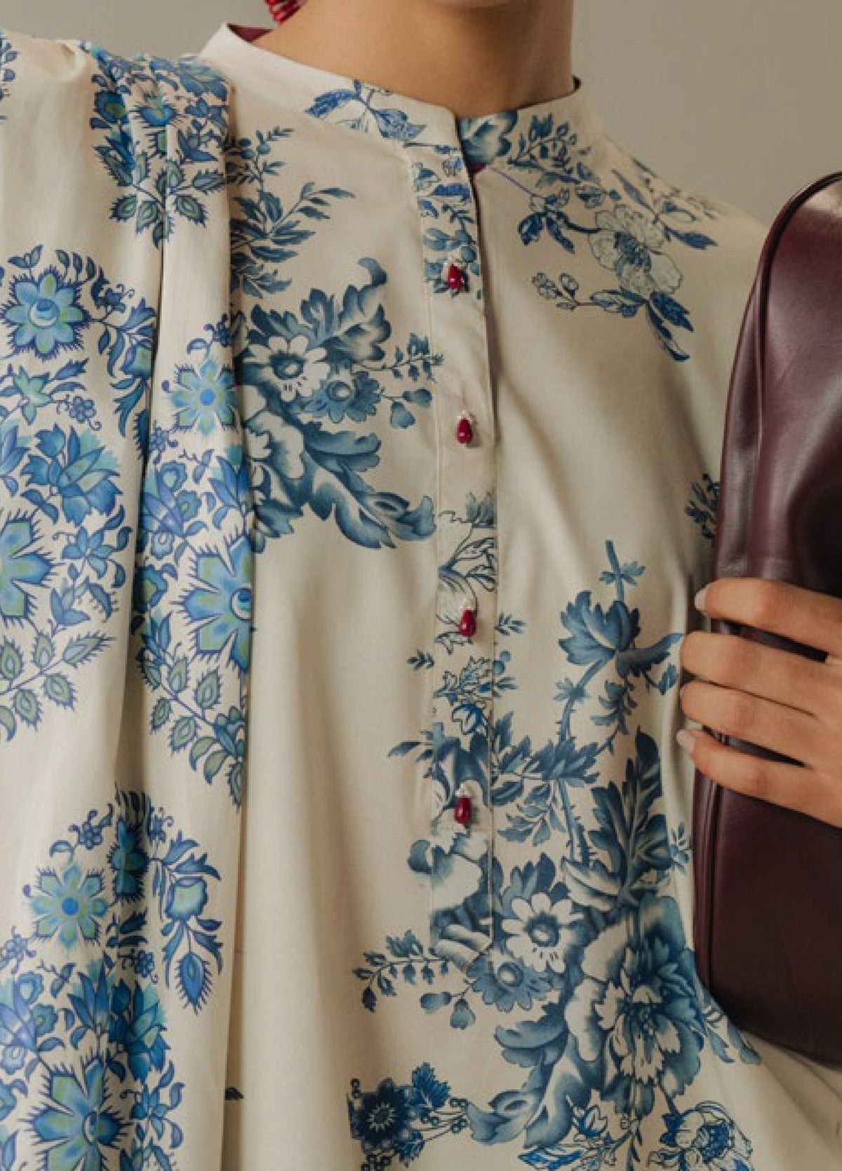 Zara Shahjahan | Coco Prints 25 |Hushed Ember-6A by Zara Shahjahan - Designer Dress  - Type : Ladies Clothes - Available at Libayah - 100% Original 