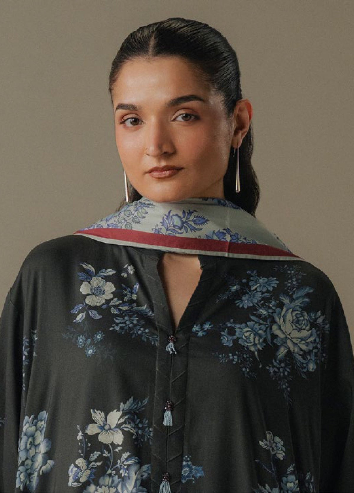 Zara Shahjahan | Coco Prints 25 | Hushed Ember-6B by Zara Shahjahan - Designer Dress  - Type : Ladies Clothes - Available at Libayah - 100% Original 