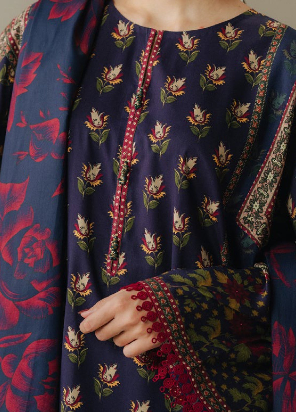 Zara Shahjahan | Coco Prints 25 | Soft Current-7B by Zara Shahjahan - Designer Dress  - Type : Ladies Clothes - Available at Libayah - 100% Original 