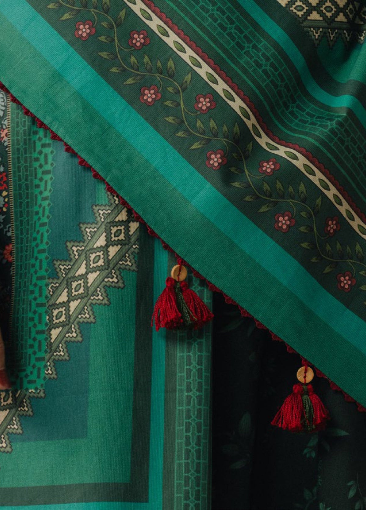 Zara Shahjahan | Coco Prints 25 | Wild Fern-2A by Zara Shahjahan - Designer Dress  - Type : Ladies Clothes - Available at Libayah - 100% Original 