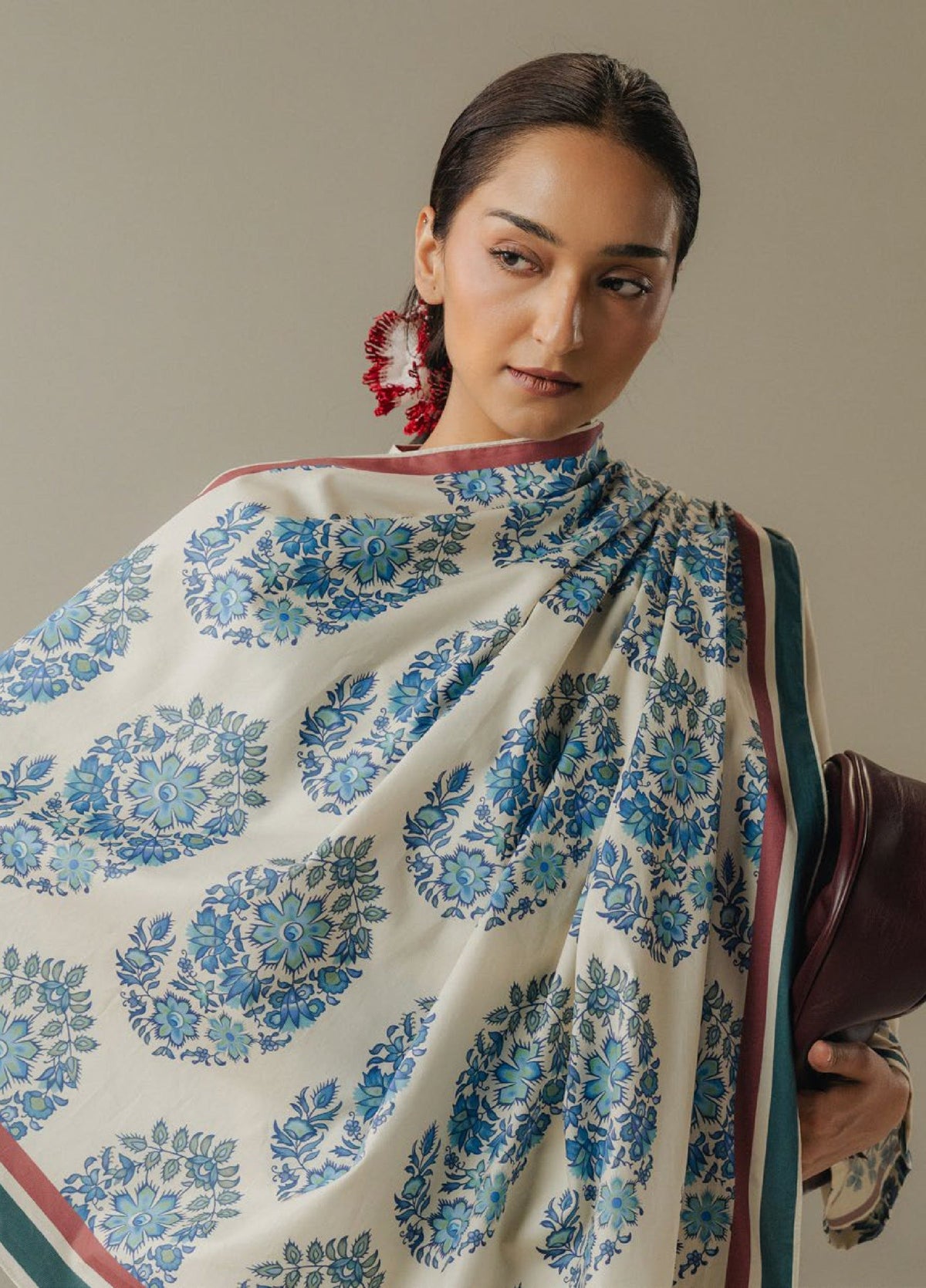 Zara Shahjahan | Coco Prints 25 |Hushed Ember-6A by Zara Shahjahan - Designer Dress  - Type : Ladies Clothes - Available at Libayah - 100% Original 