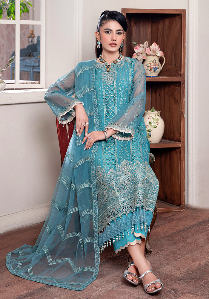 Altan | Zewar Formals | Fairy Blue by Altan - Designer Dress - Type: Ladies Clothes - Available at Libayah - 100% Original