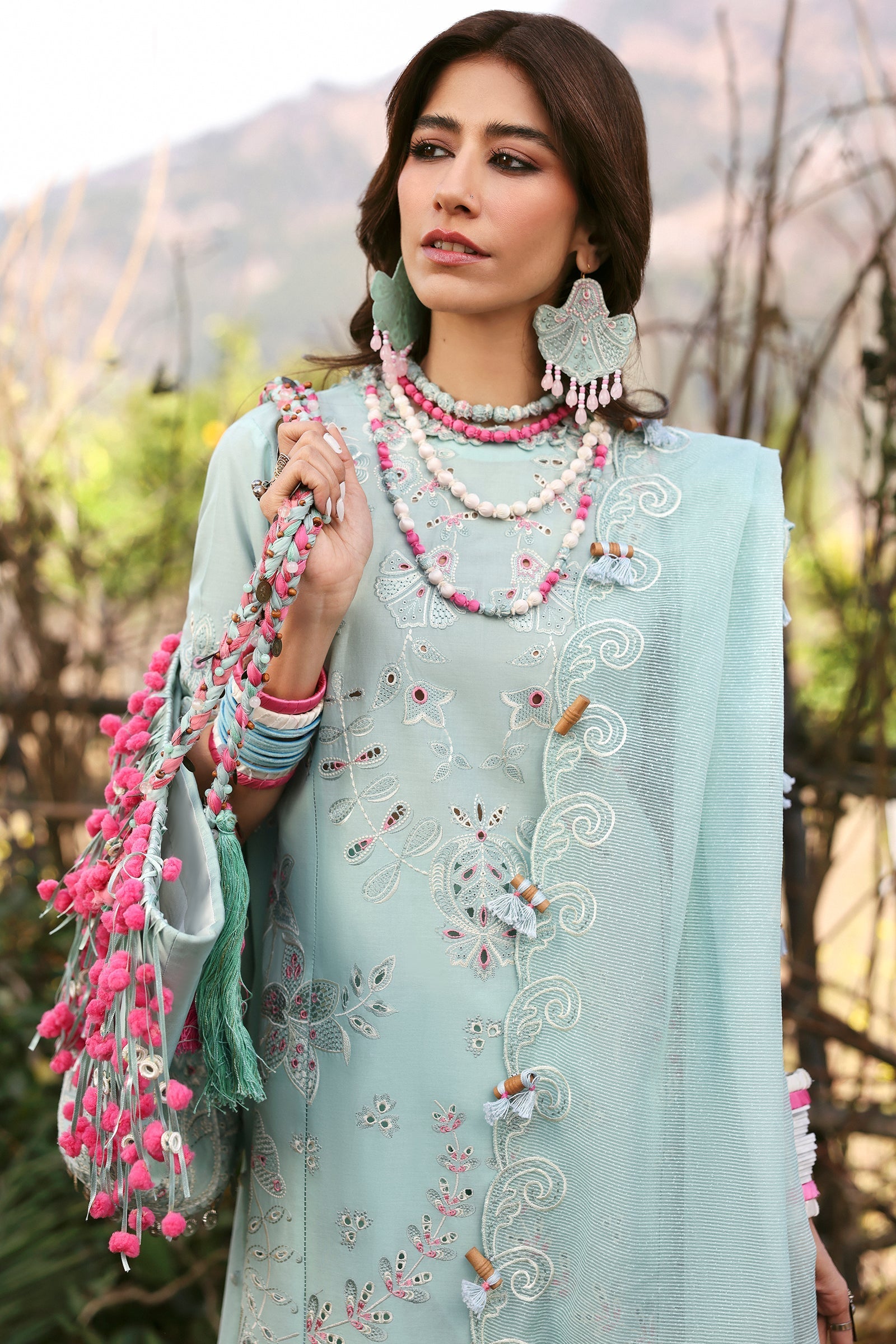 Zaha | Lawn 25 | AABROO (ZL25-05 A) by Zaha - Designer Dress - Type: Ladies Clothes - Available at Libayah - 100% Original