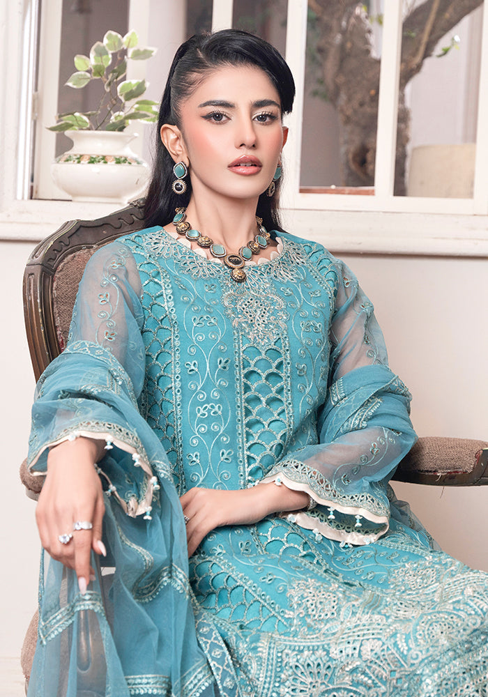 Altan | Zewar Formals | Fairy Blue by Altan - Designer Dress - Type: Ladies Clothes - Available at Libayah - 100% Original