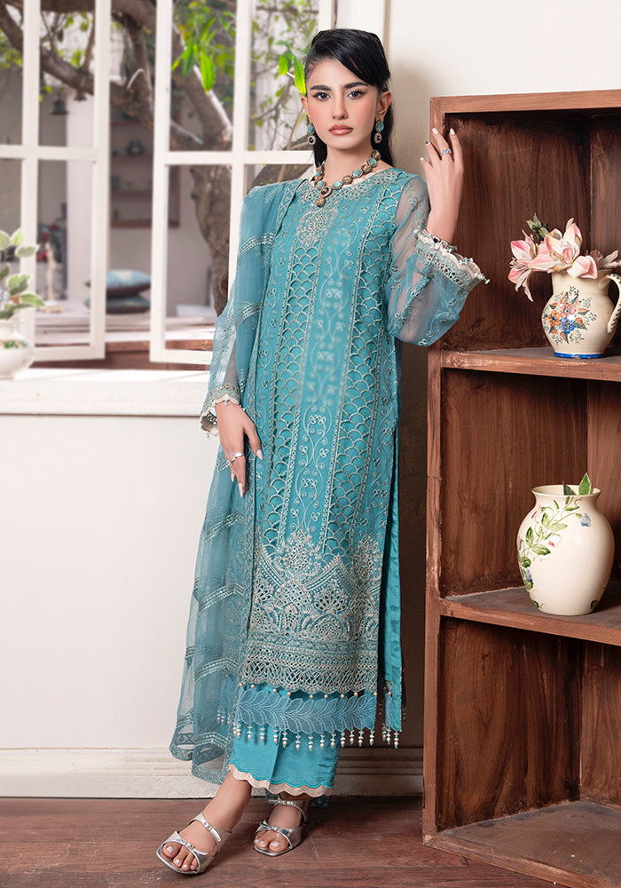 Altan | Zewar Formals | Fairy Blue by Altan - Designer Dress - Type: Ladies Clothes - Available at Libayah - 100% Original