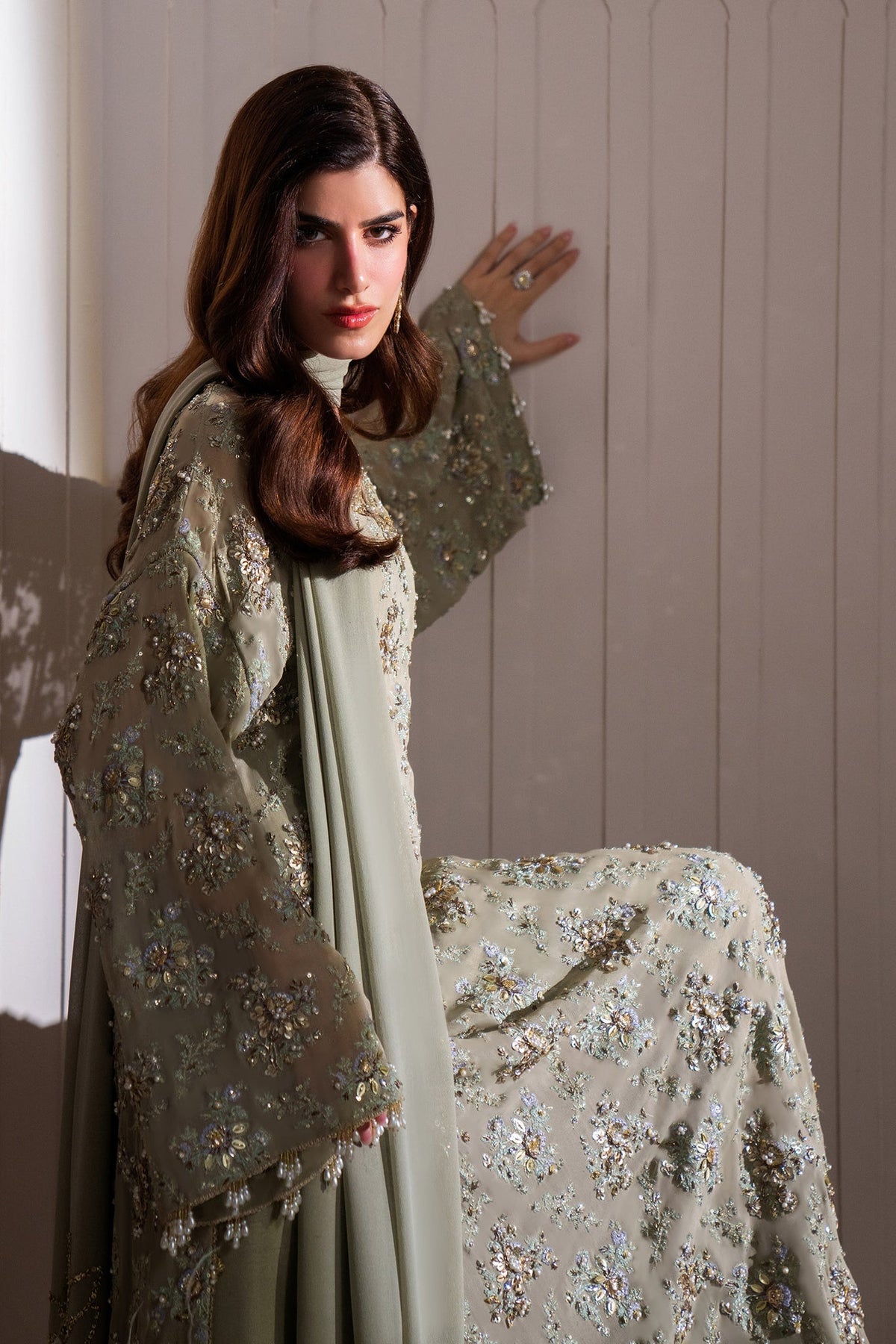 Elan | Wedding Formals | CLARTE (EP-21215) - Designer Dress - Type : Ladies Clothes - Available at Libayah - 100% Original