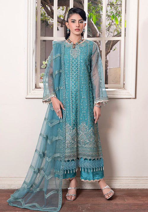 Altan | Zewar Formals | Fairy Blue by Altan - Designer Dress - Type: Ladies Clothes - Available at Libayah - 100% Original