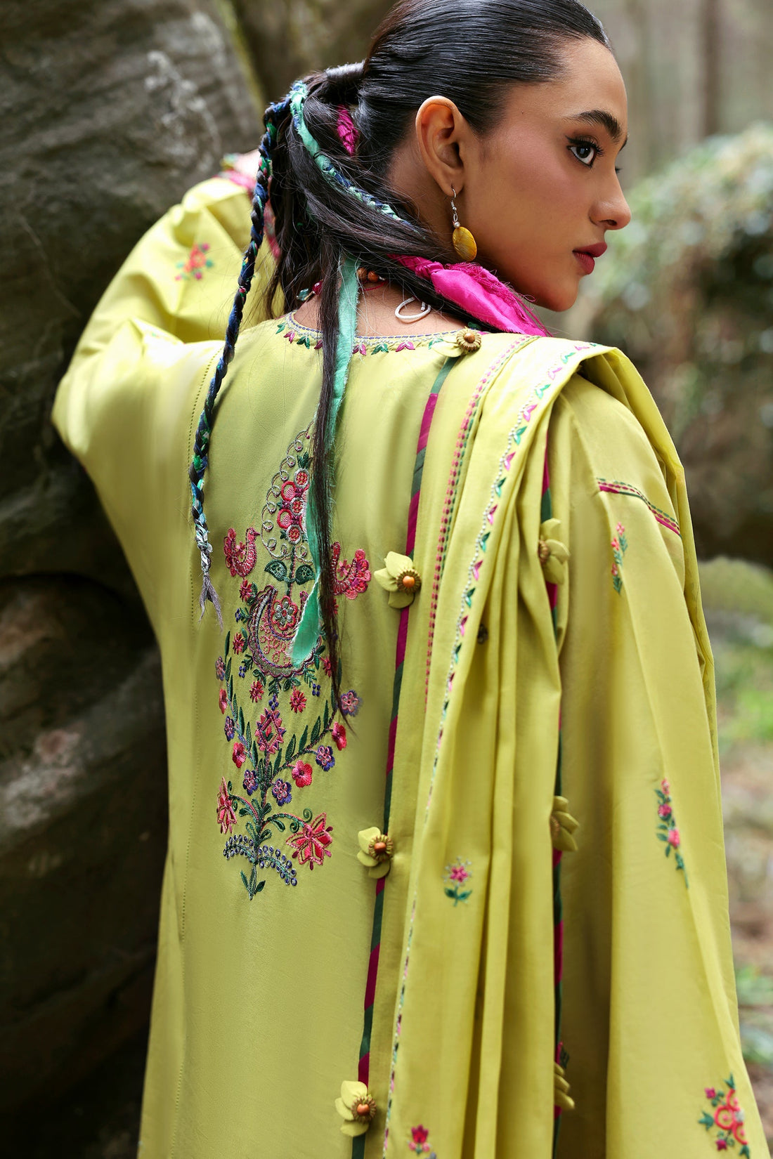 Zaha | Lawn 25 | RHEA (ZL25-14 B) by Zaha - Designer Dress - Type: Ladies Clothes - Available at Libayah - 100% Original