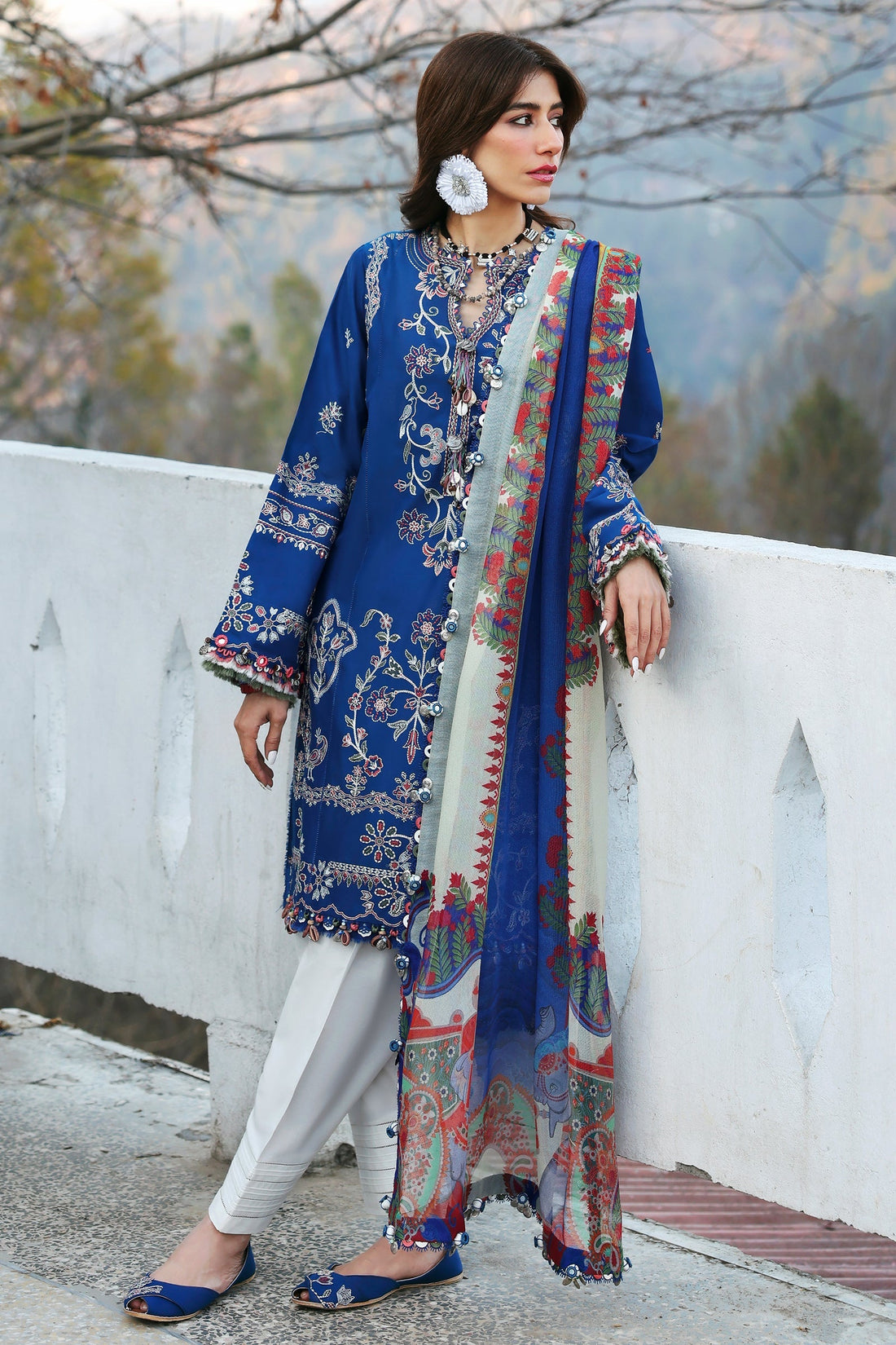 Zaha | Lawn 25 | MAYA (ZL25-15 B) by Zaha - Designer Dress - Type: Ladies Clothes - Available at Libayah - 100% Original