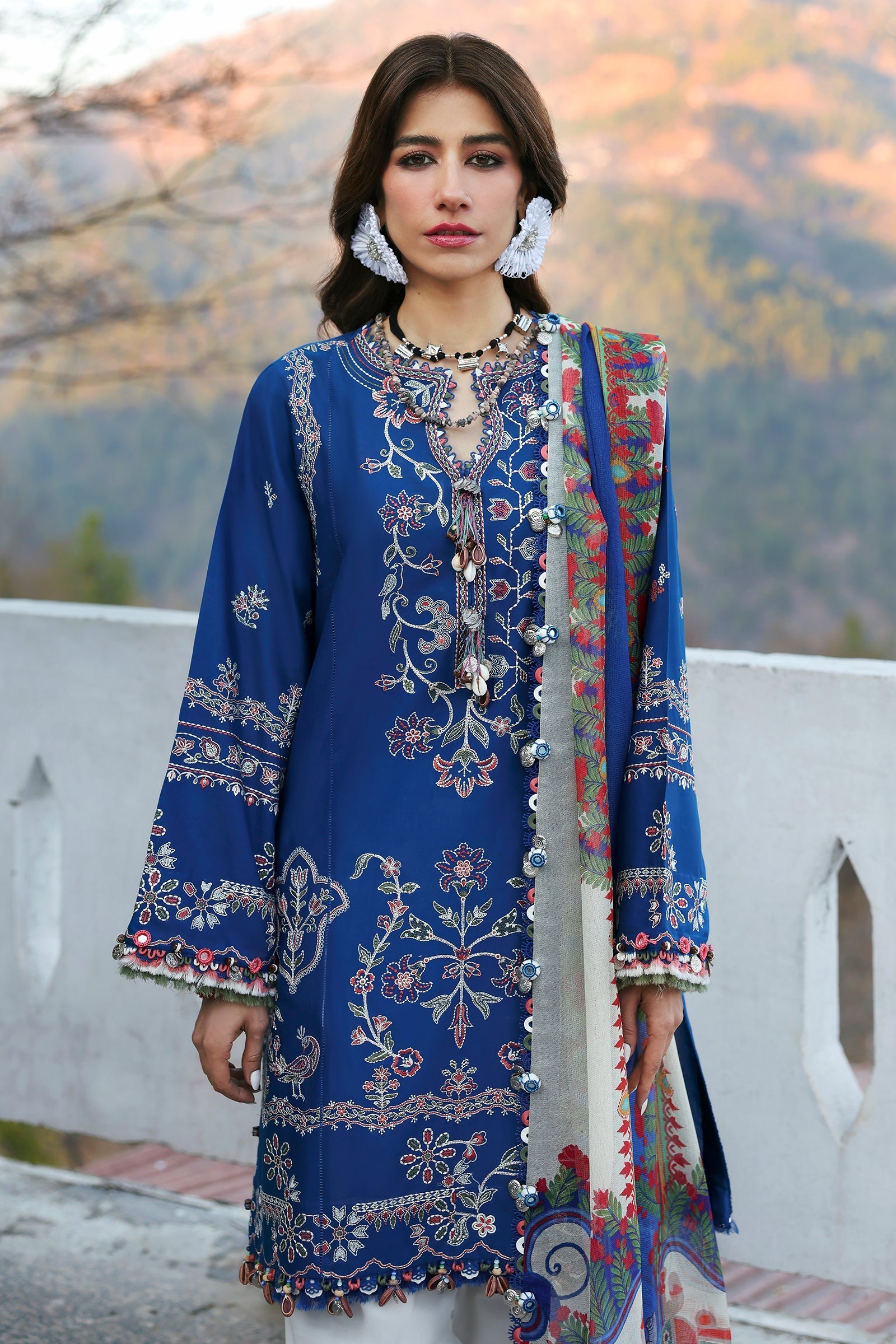 Zaha | Lawn 25 | MAYA (ZL25-15 B) by Zaha - Designer Dress - Type: Ladies Clothes - Available at Libayah - 100% Original