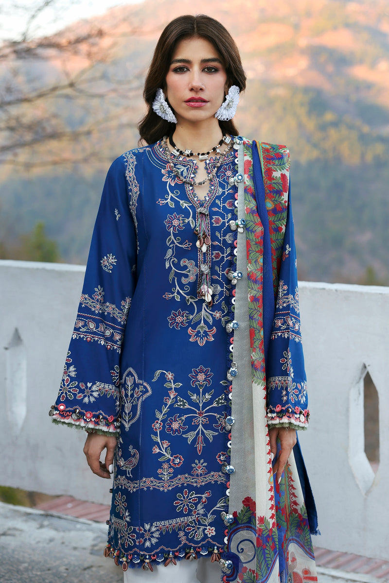 Zaha | Lawn 25 | MAYA (ZL25-15 B) by Zaha - Designer Dress - Type: Ladies Clothes - Available at Libayah - 100% Original