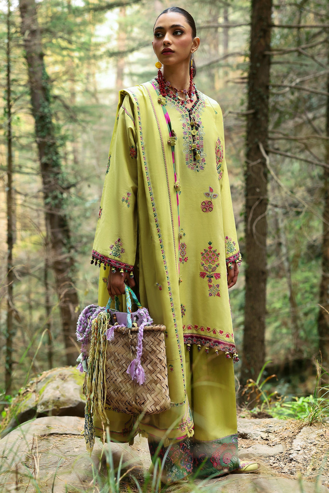 Zaha | Lawn 25 | RHEA (ZL25-14 B) by Zaha - Designer Dress - Type: Ladies Clothes - Available at Libayah - 100% Original