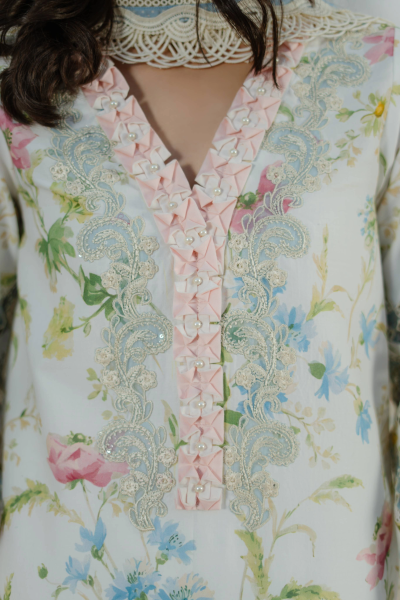 Manara | Summer Dreams 26 |WHITE GAURA by Manara - Designer Dress  - Type : Ladies Clothes - Available at Libayah - 100% Original 